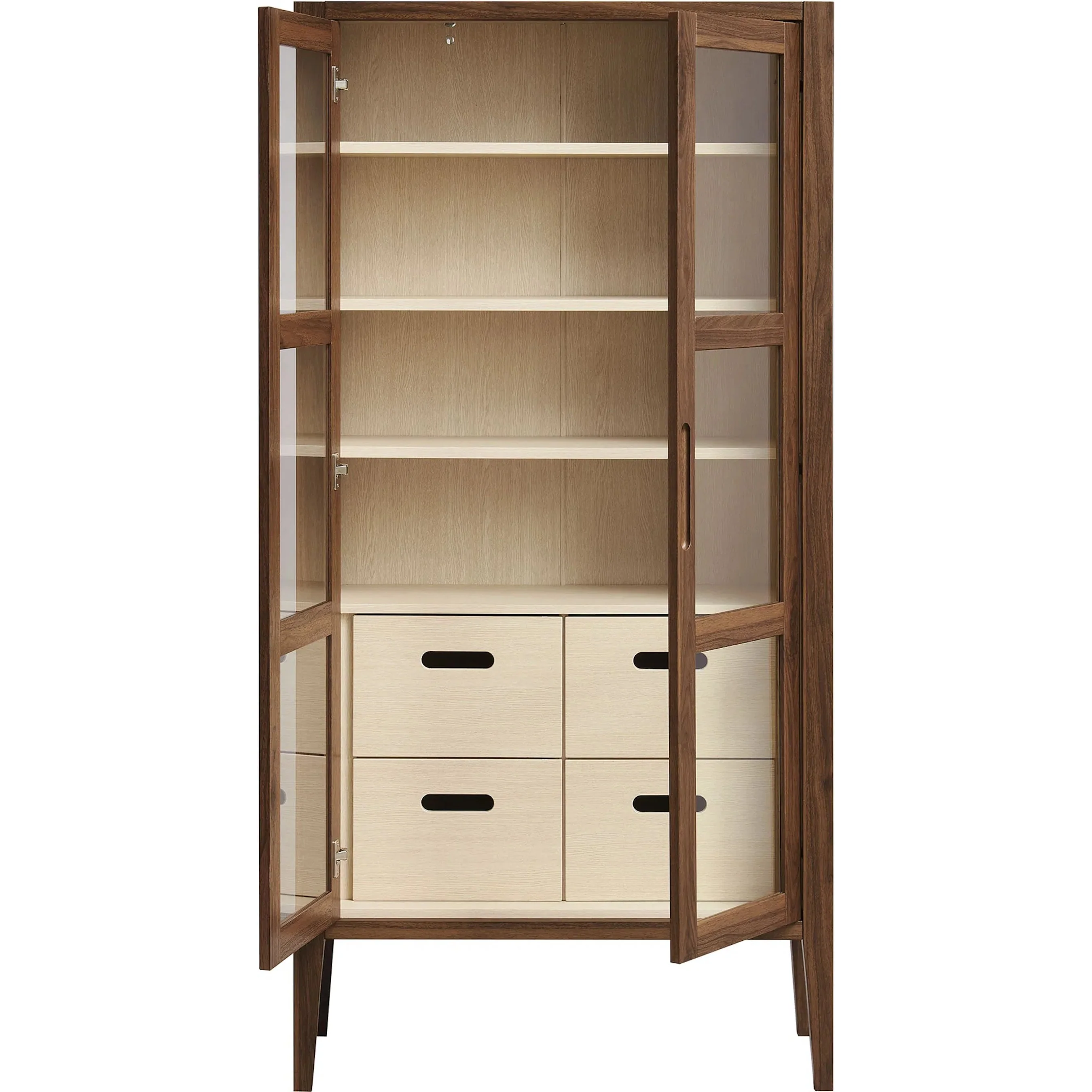 Arecibo 71" Glass Door Tall Display Storage Cabinet - Image 6