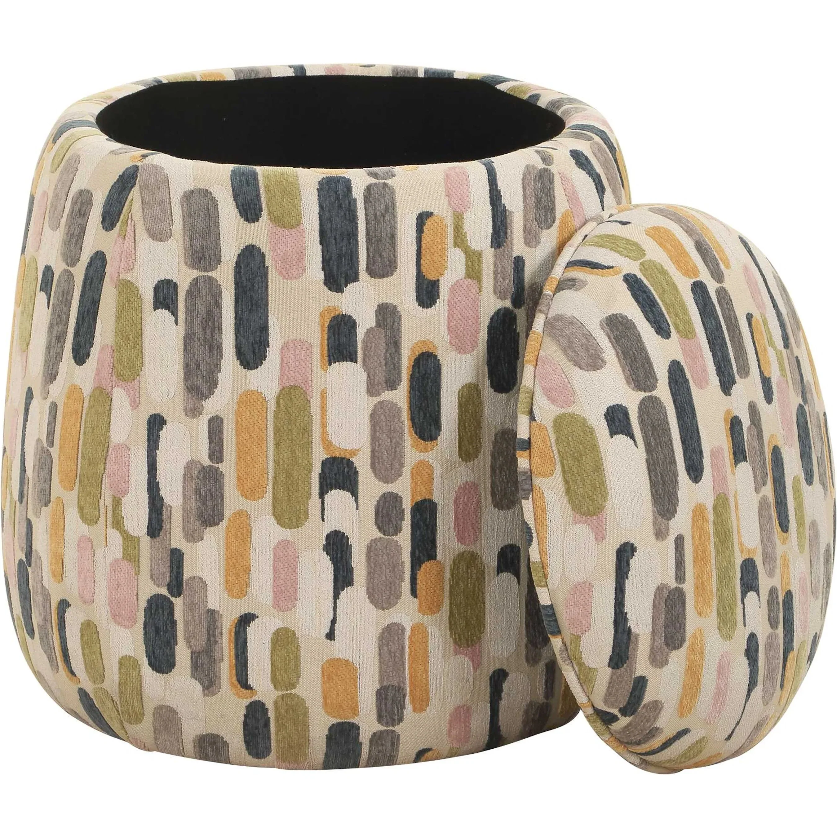 Arem Upholstered Multi-Color Ottoman - Image 2