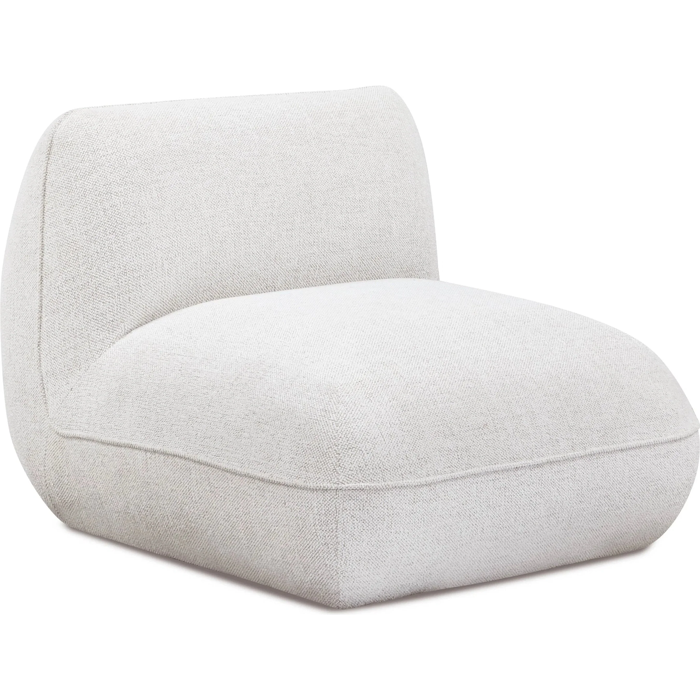 Arezza Contract-Grade Basketweave Chenille Armless Chair