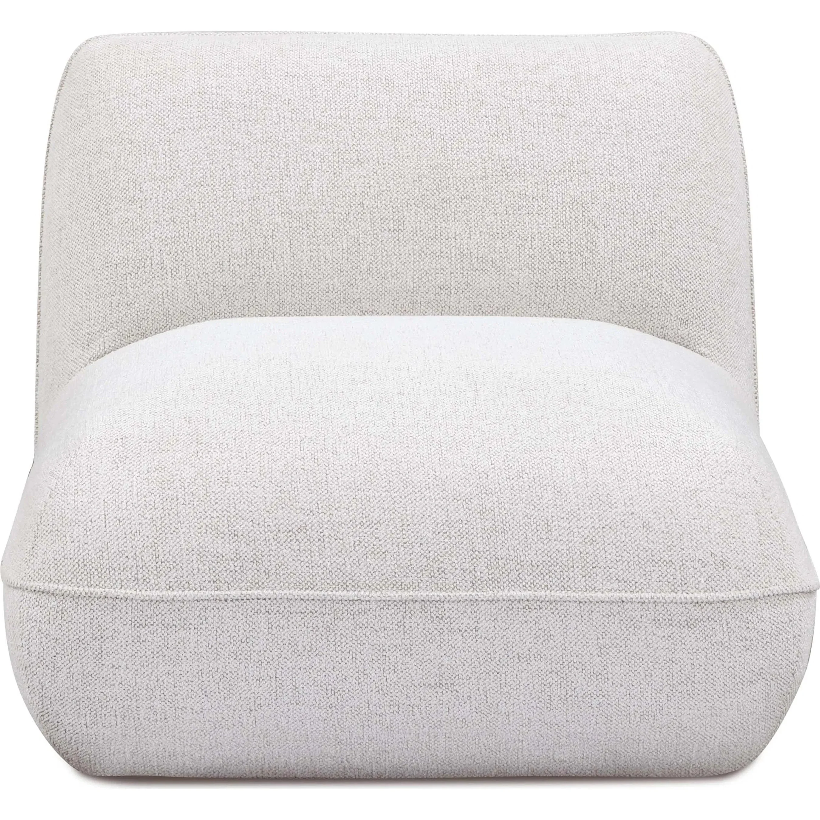 Arezza Contract-Grade Basketweave Chenille Armless Chair - Image 2