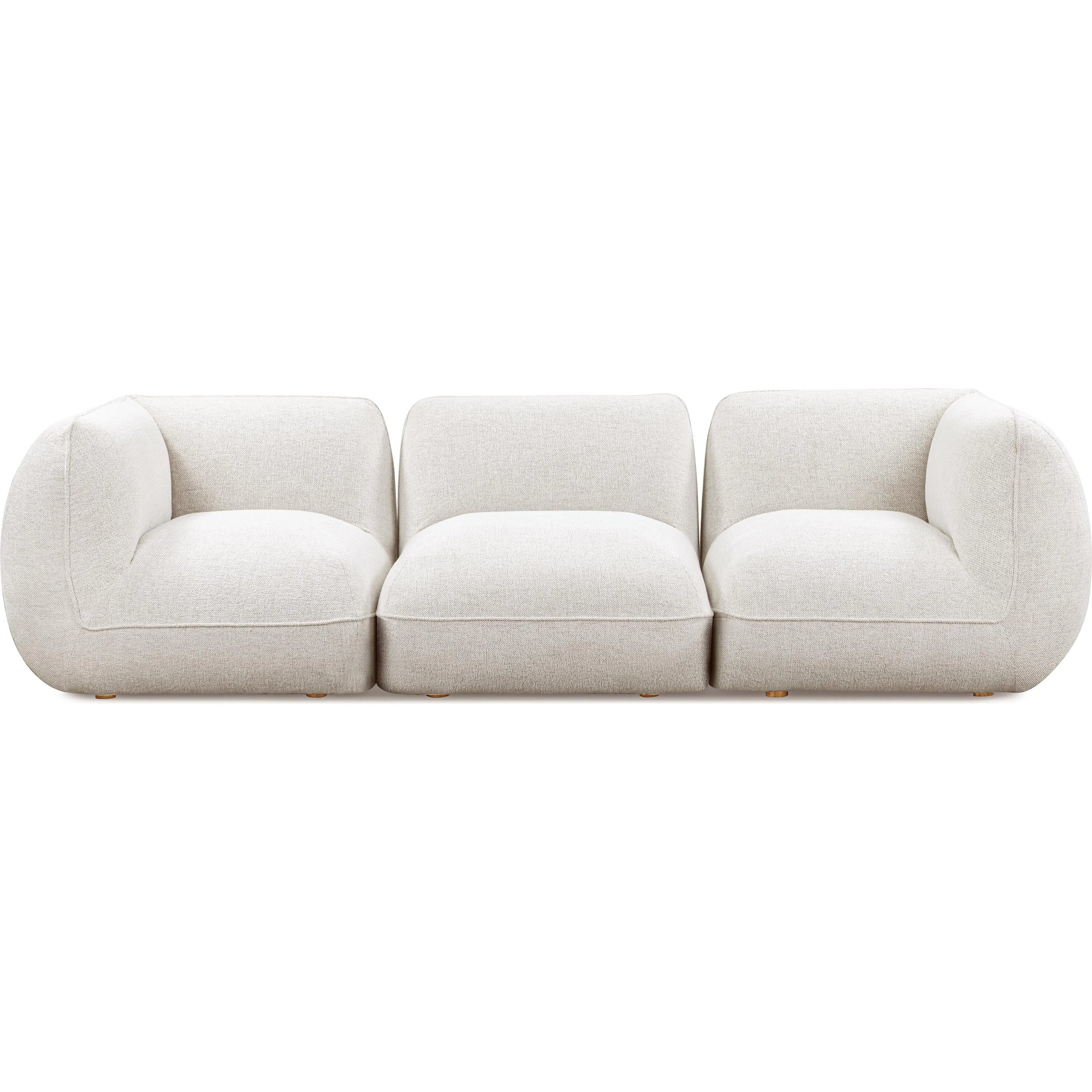 Arezza Contract-Grade Basketweave Chenille Modular Sofa - Image 2