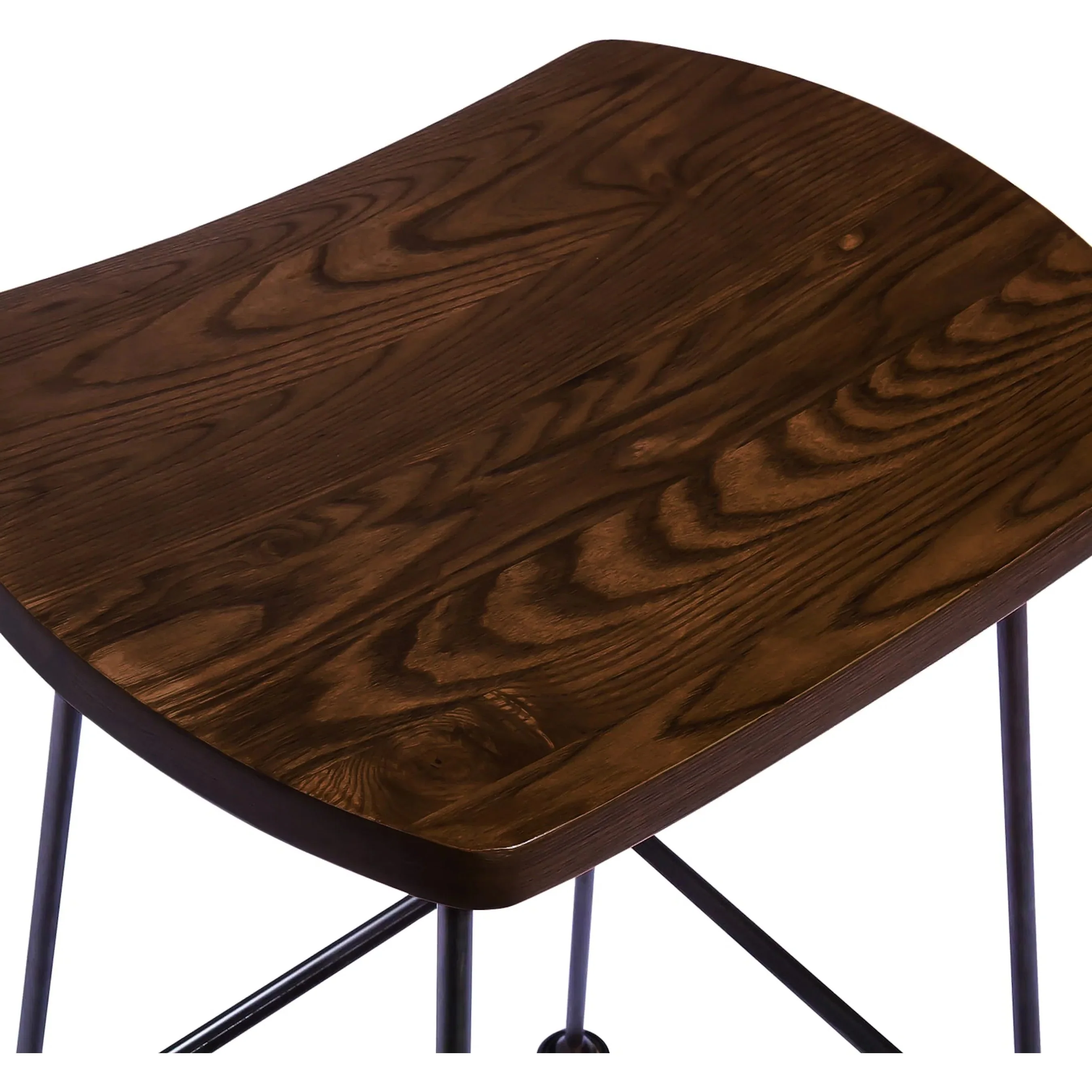 Arthur Bar Stool, Wooden Seat - Image 2