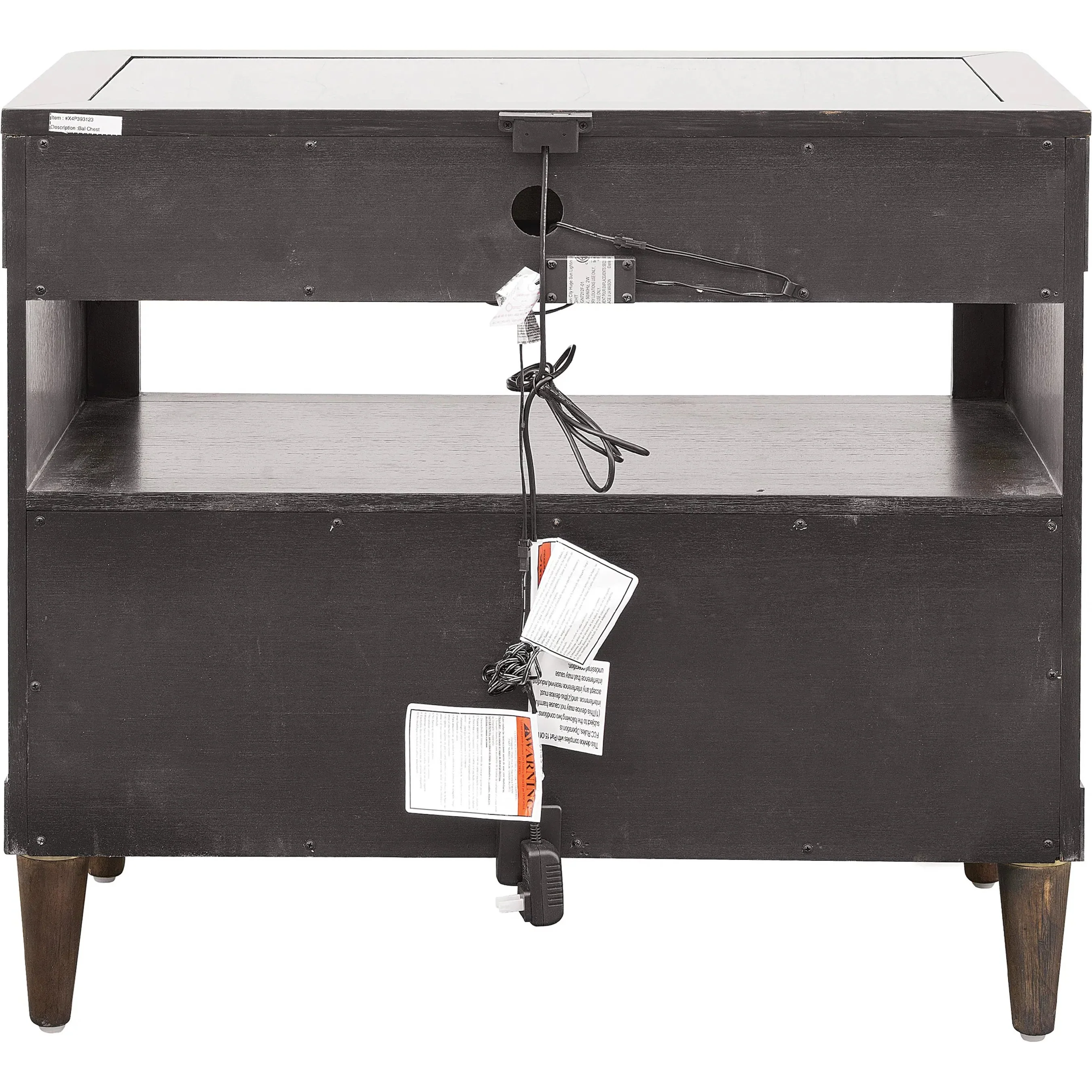 Asher Park Glass Top Bachelor's Chest - Image 4