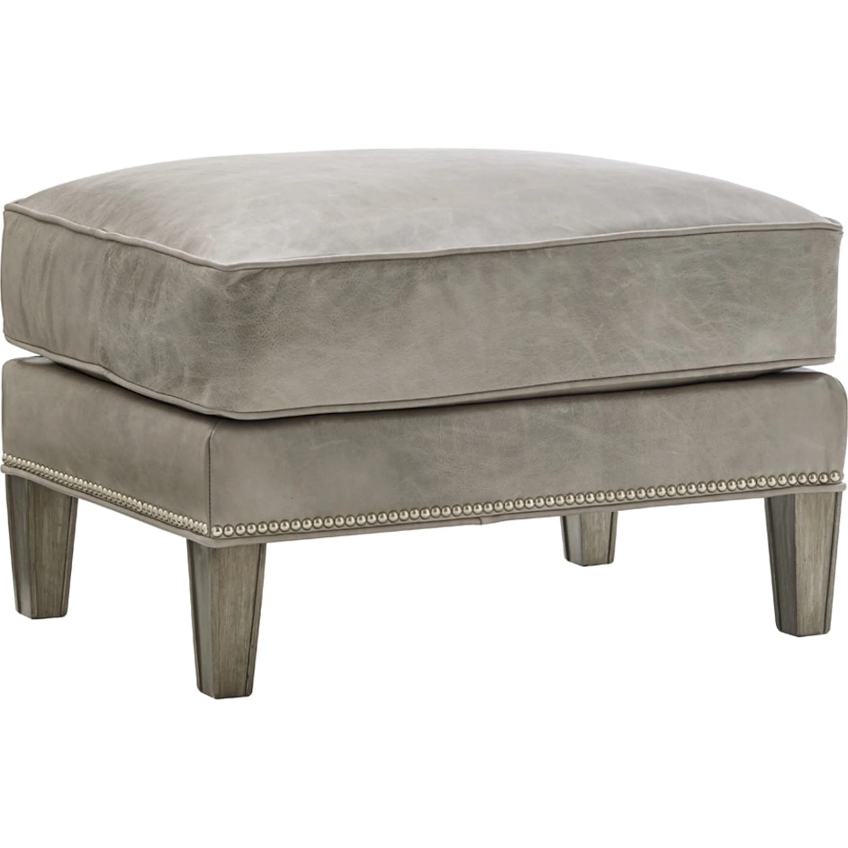 Ashton Leather Ottoman