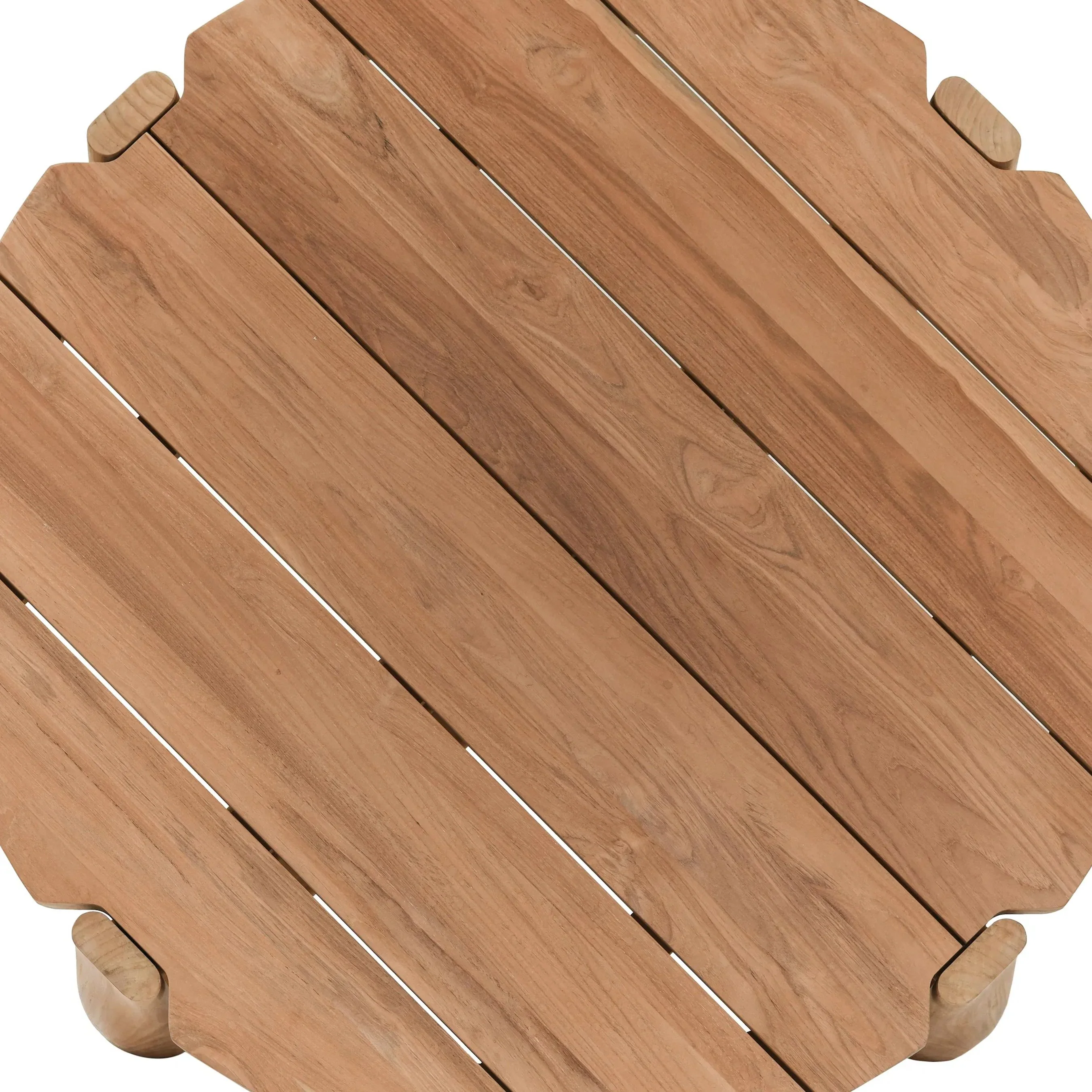 Aston 48" Round Teak Outdoor Coffee Table - Image 3