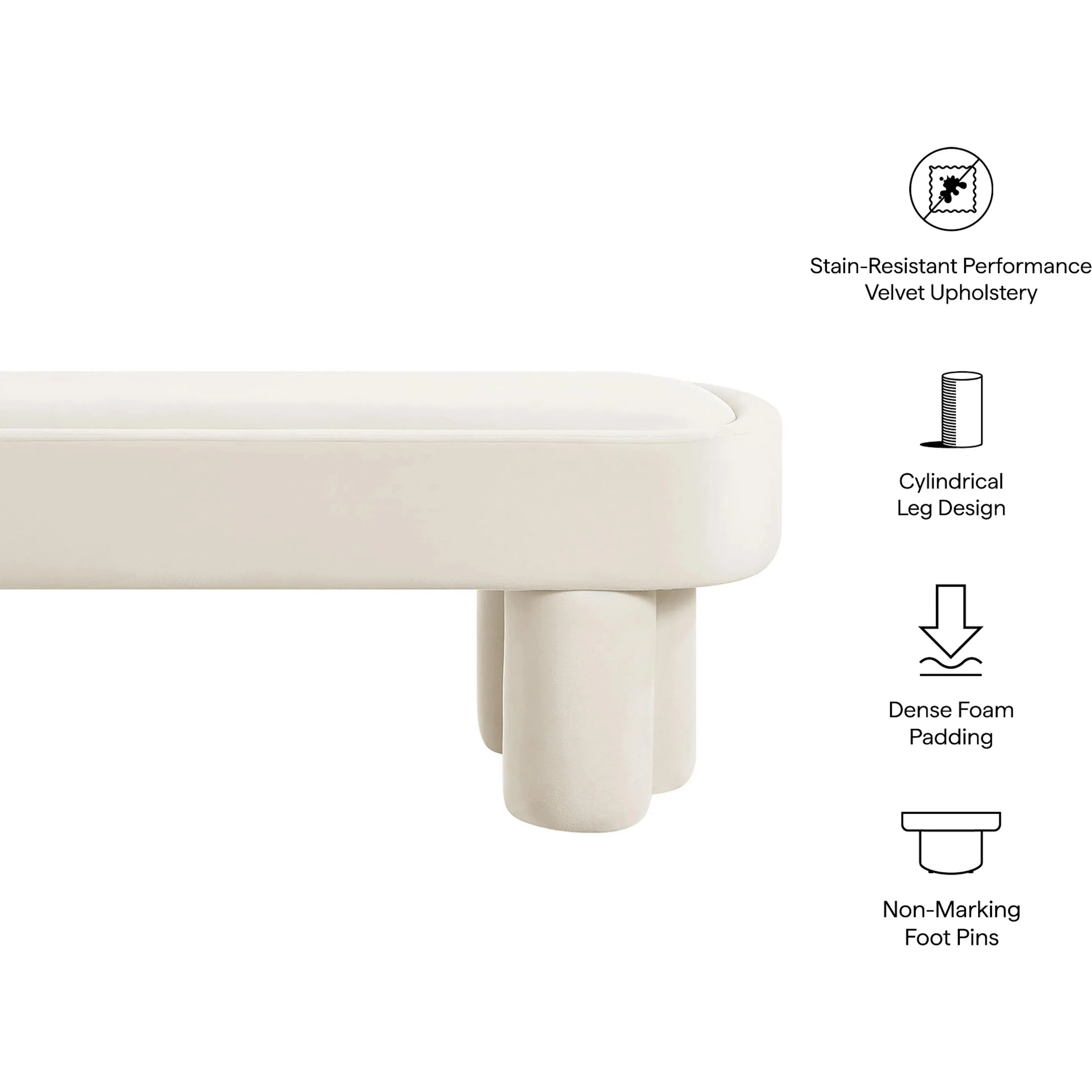 Atchison Oval Accent Bench - Image 5