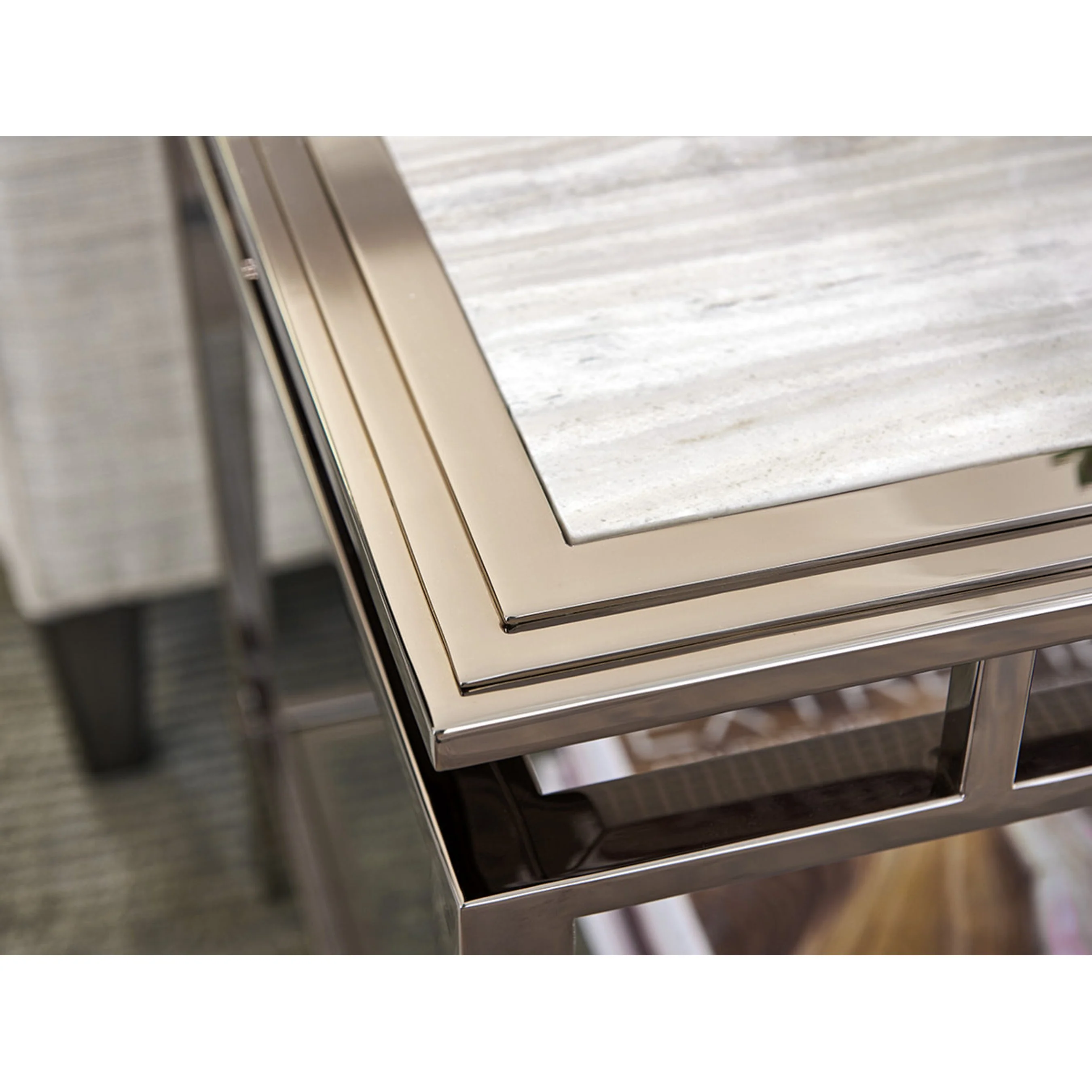 Athene Stainless End Table - Image 3