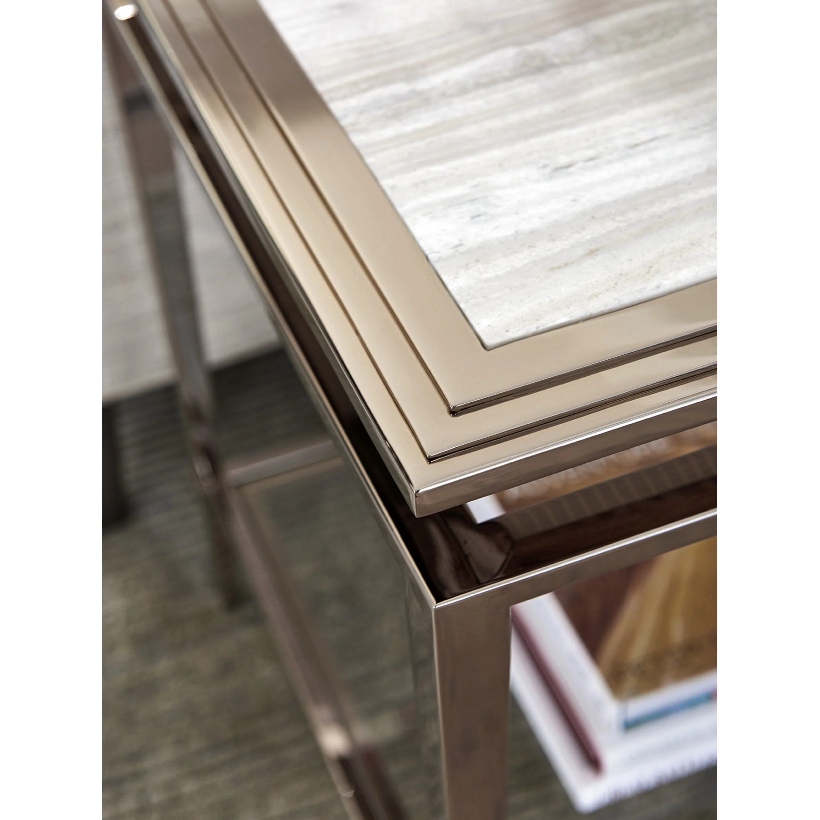Athene Stainless End Table - Image 4