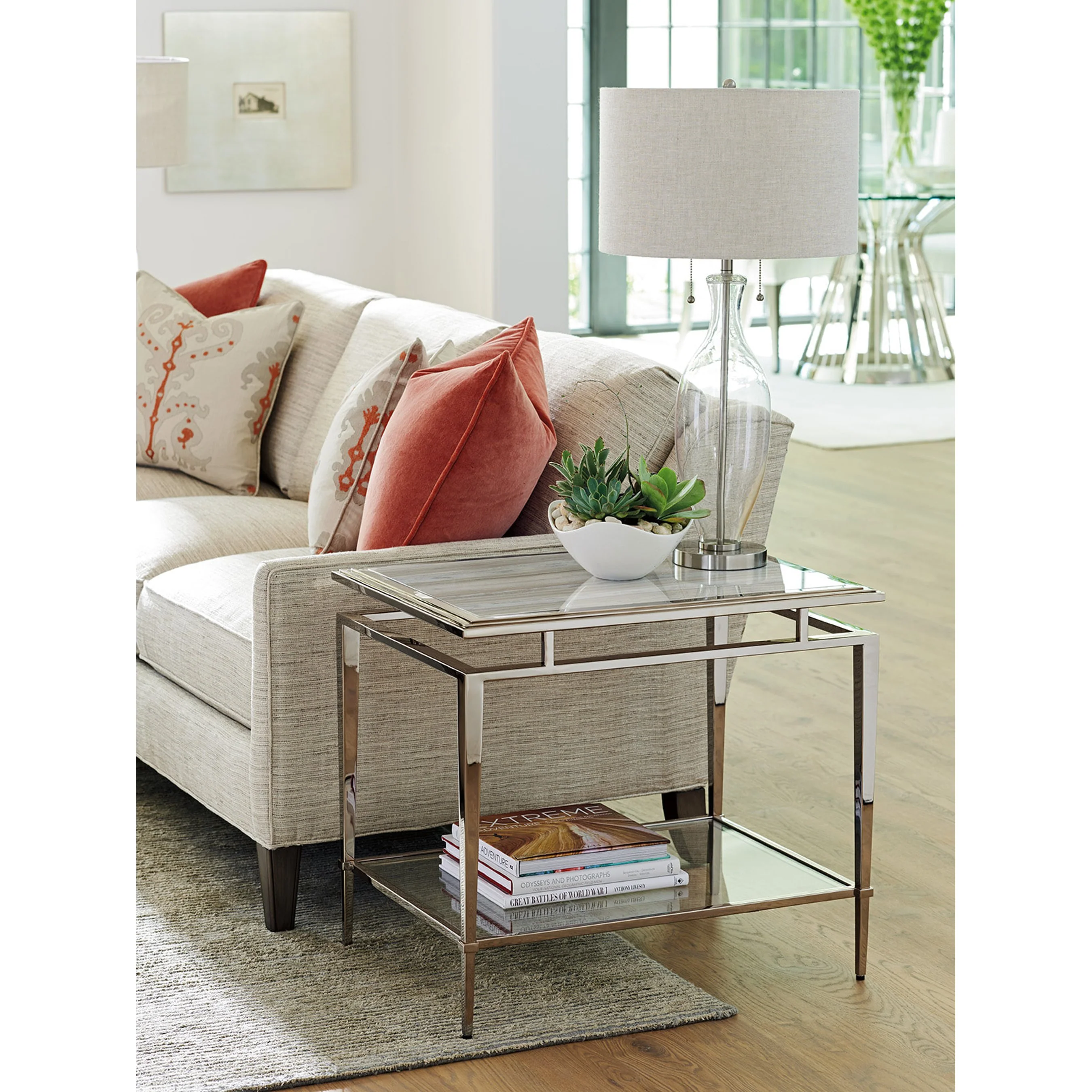 Athene Stainless End Table - Image 5