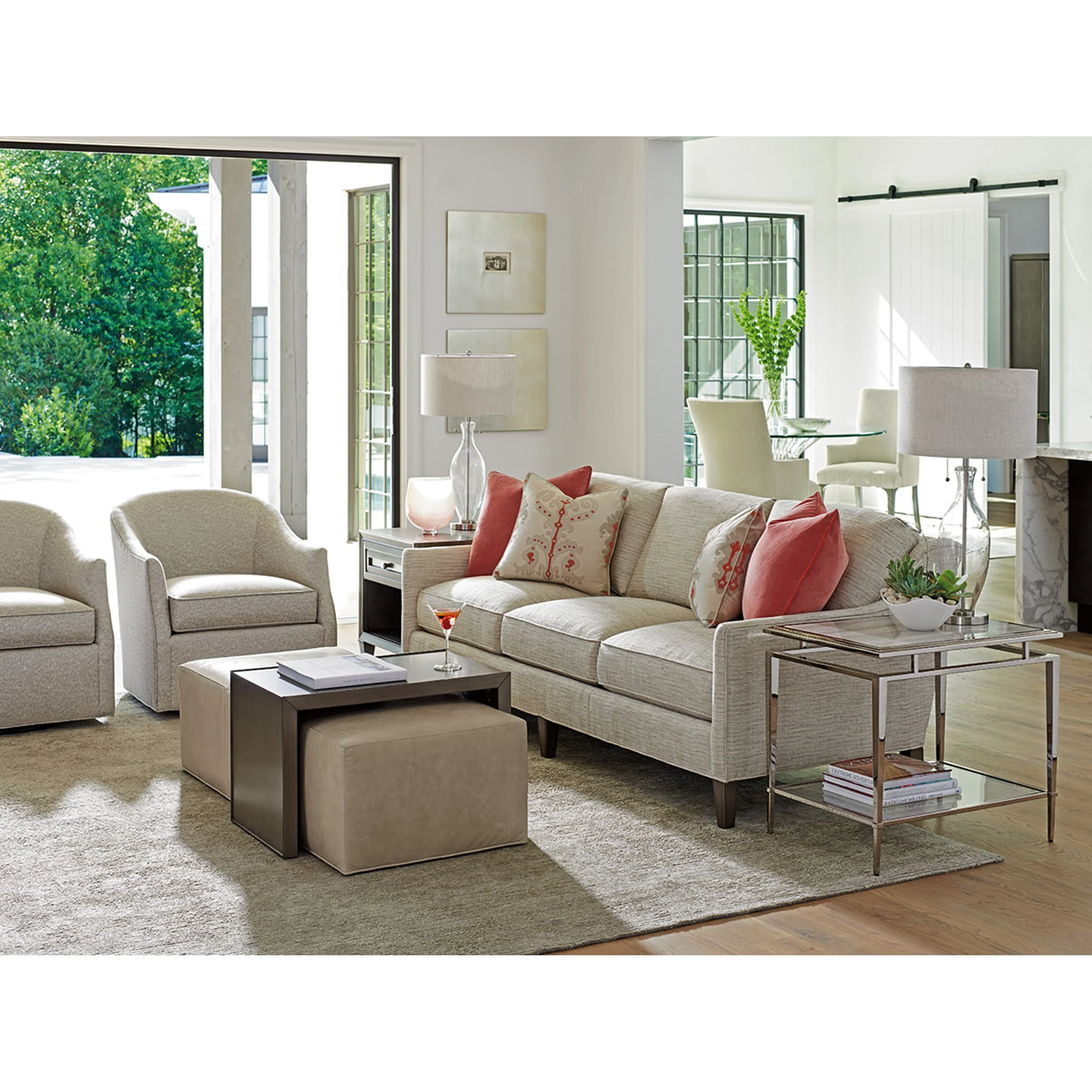 Athene Stainless End Table - Image 6