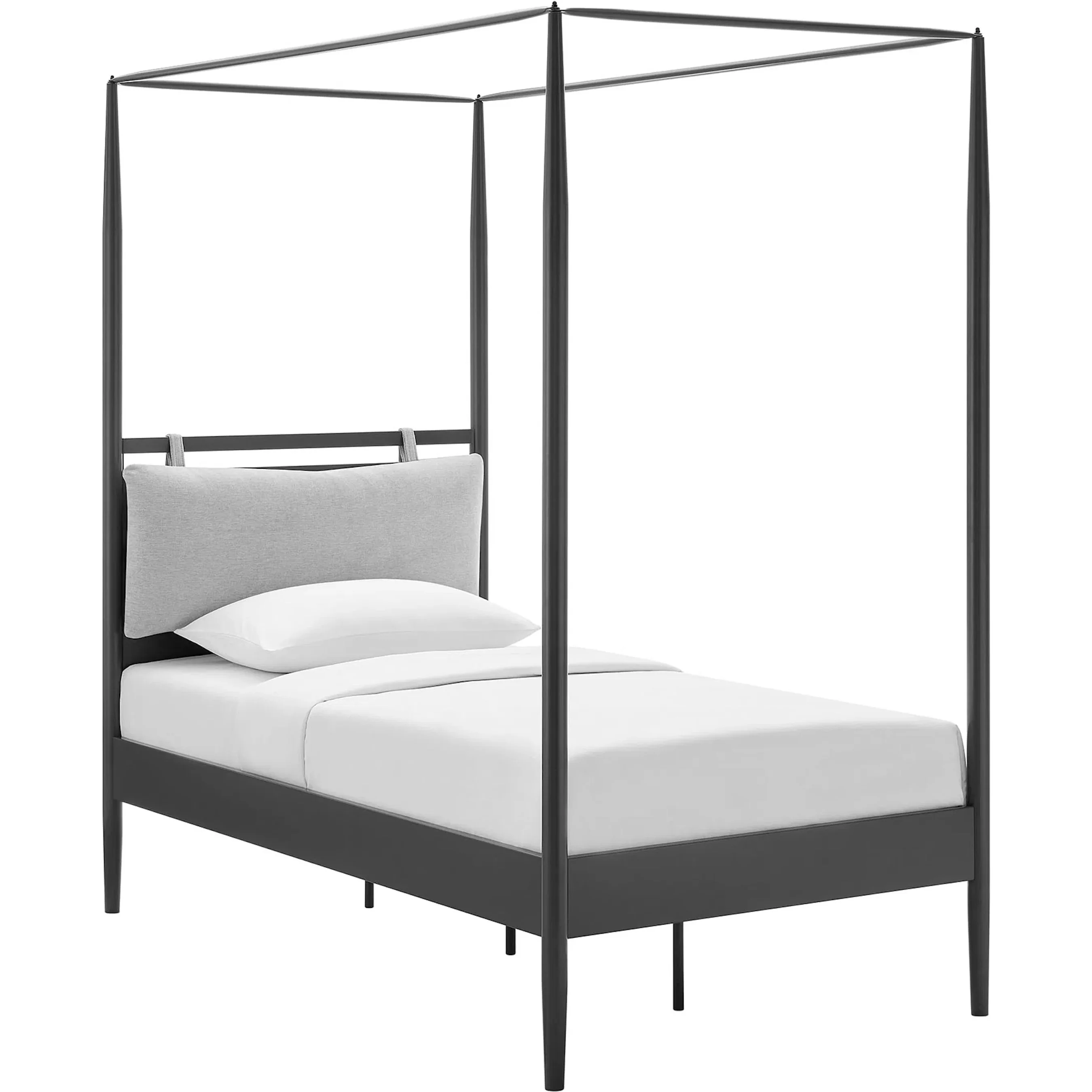 Atlantic 4-Poster Canopy Metal Platform Bed