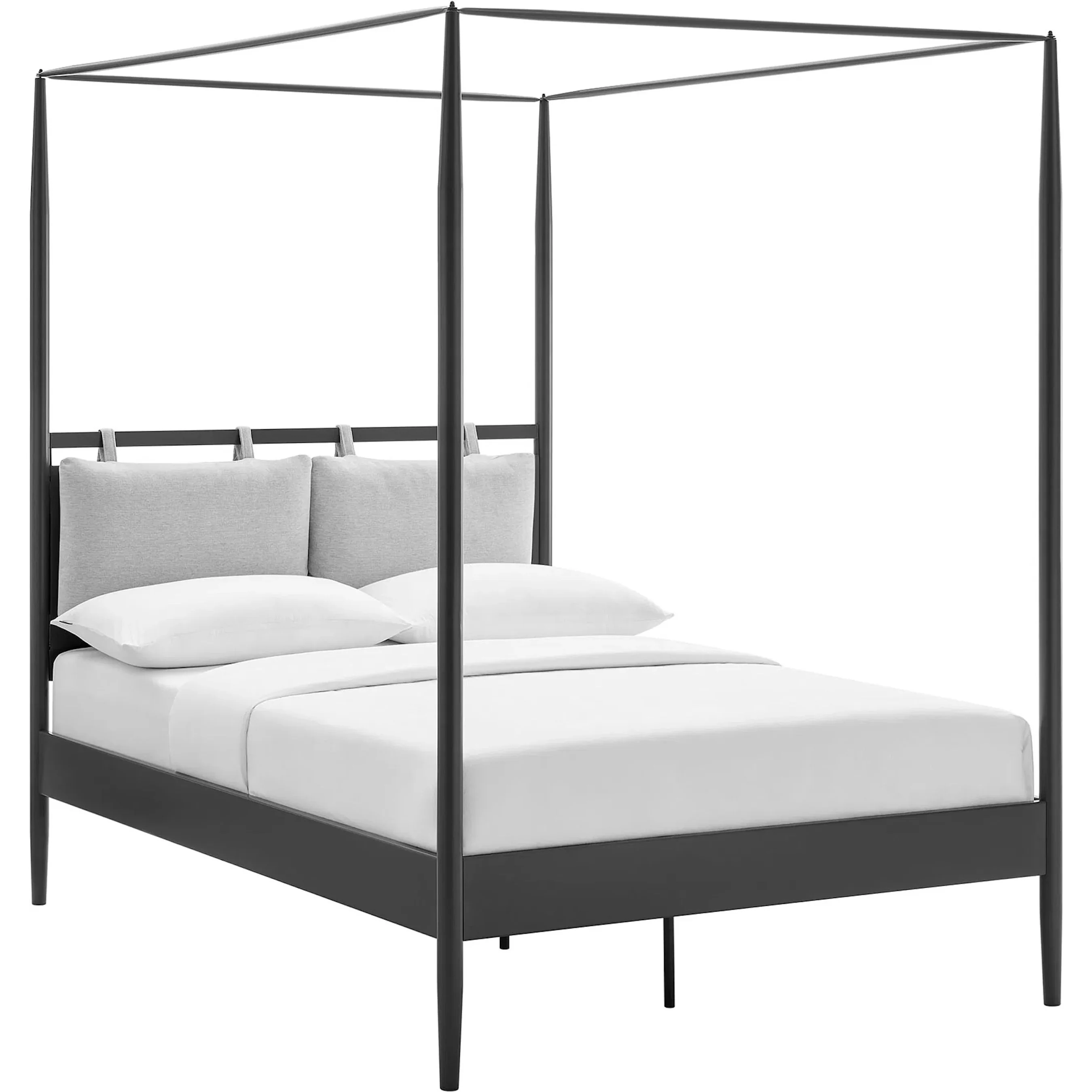 Atlantic 4-Poster Canopy Metal Platform Bed - Image 2