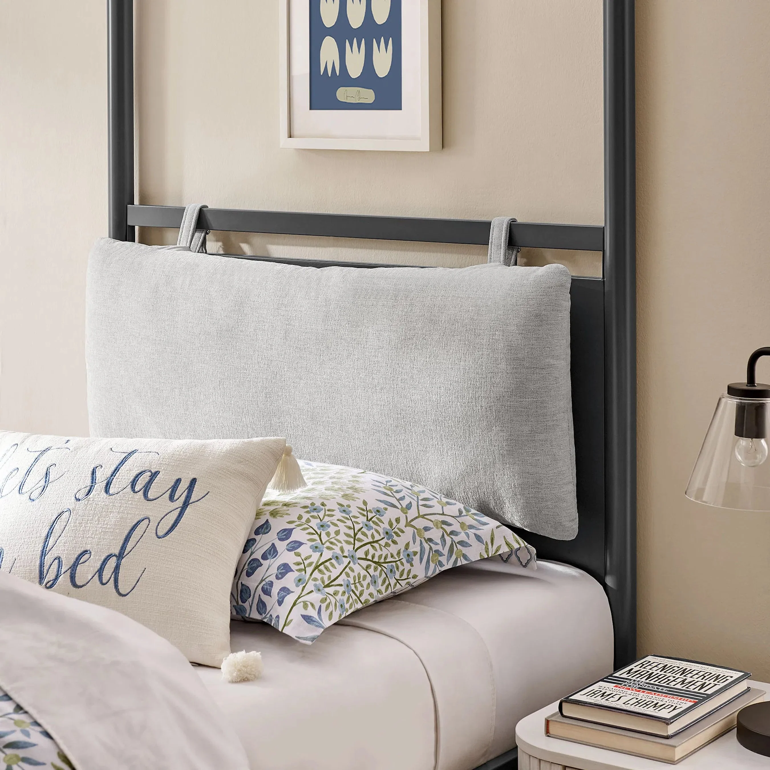 Atlantic 4-Poster Canopy Metal Platform Bed - Image 31