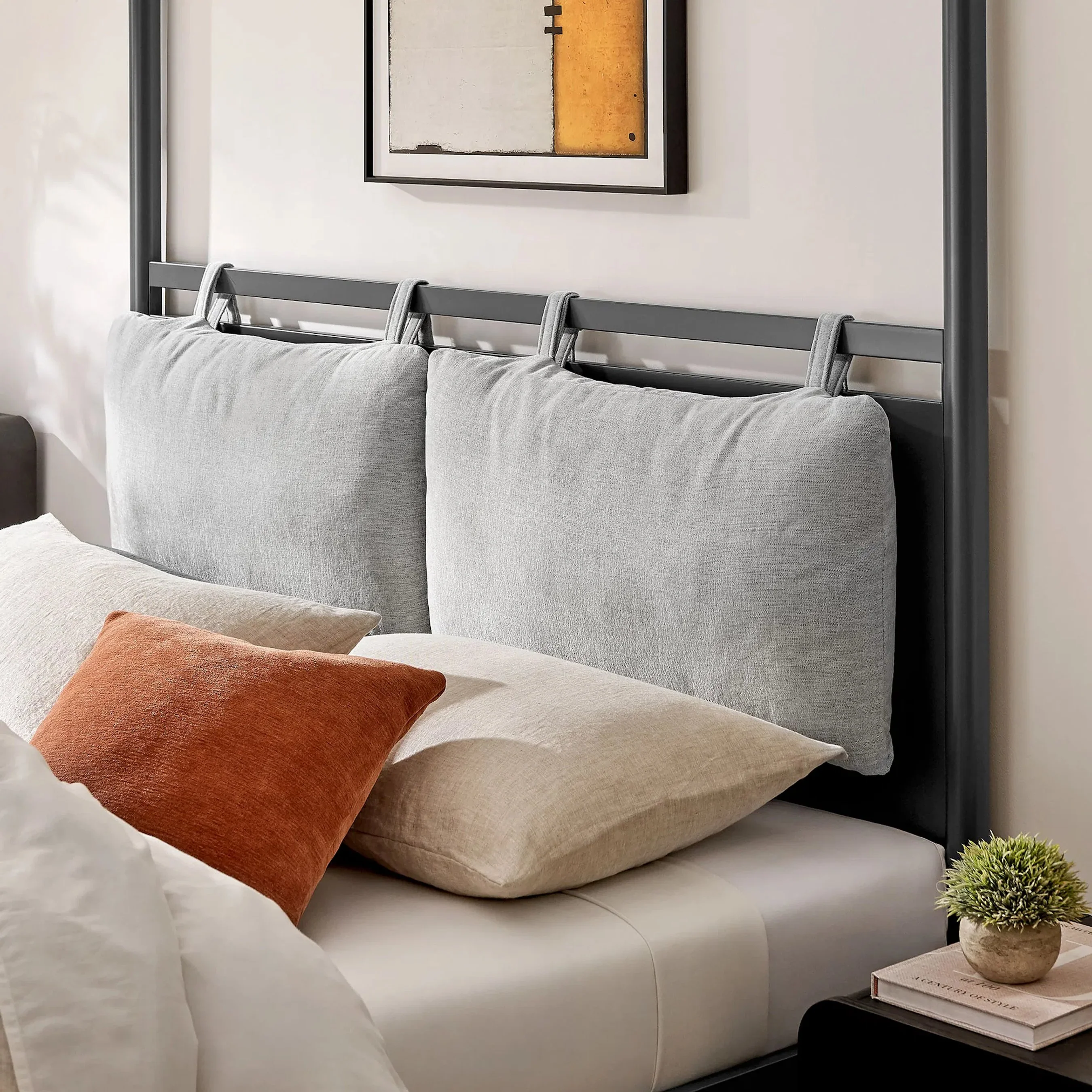 Atlantic 4-Poster Canopy Metal Platform Bed - Image 34