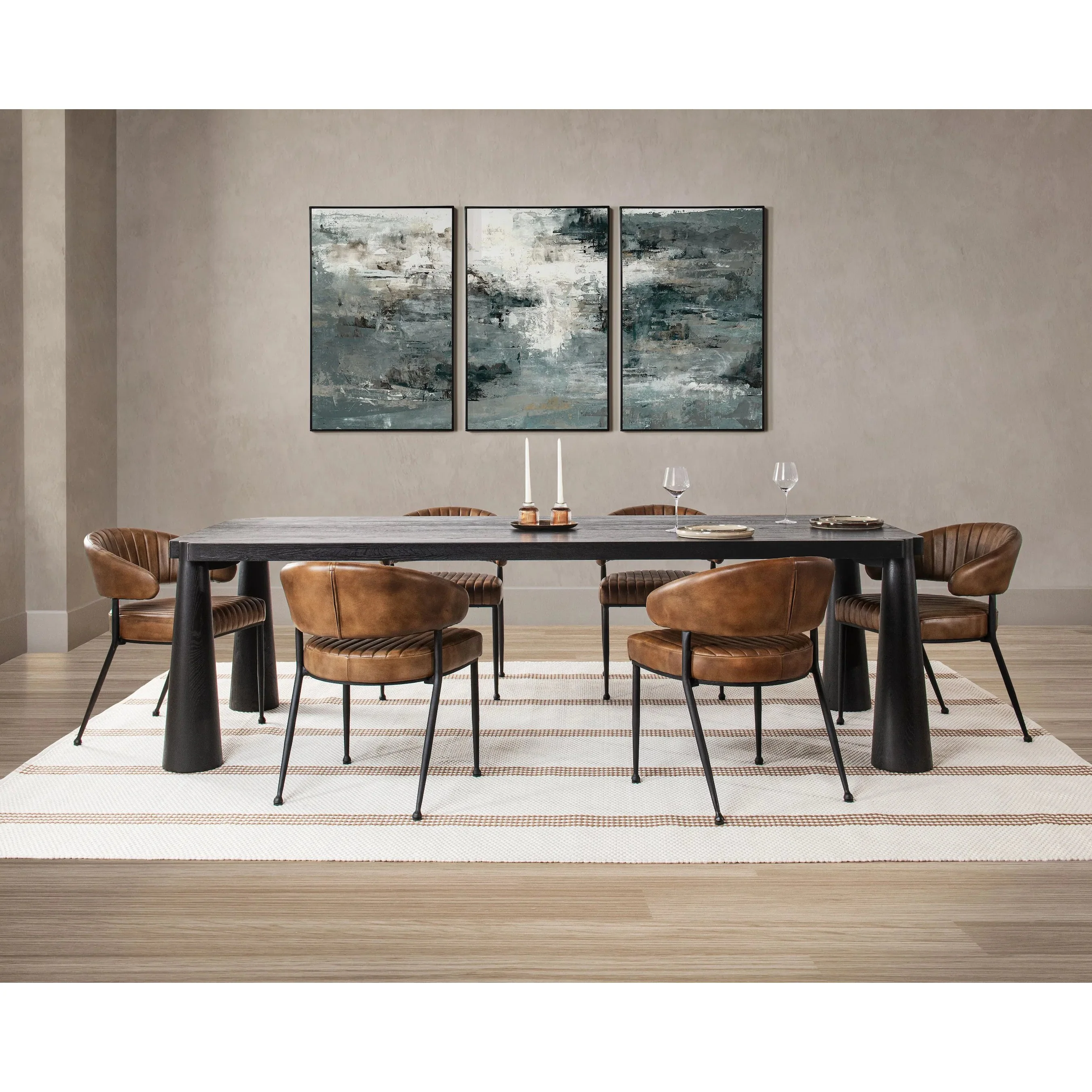 Atrop 102" Oak Wood Dining Table - Image 18