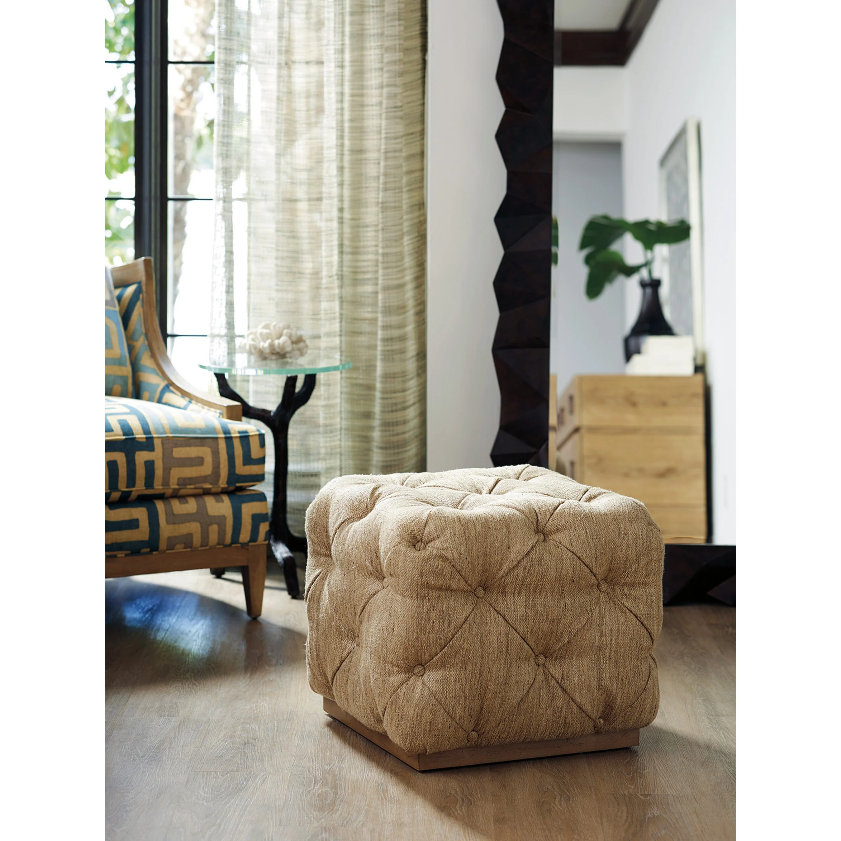 Auburn Cubed Ottoman - Image 2