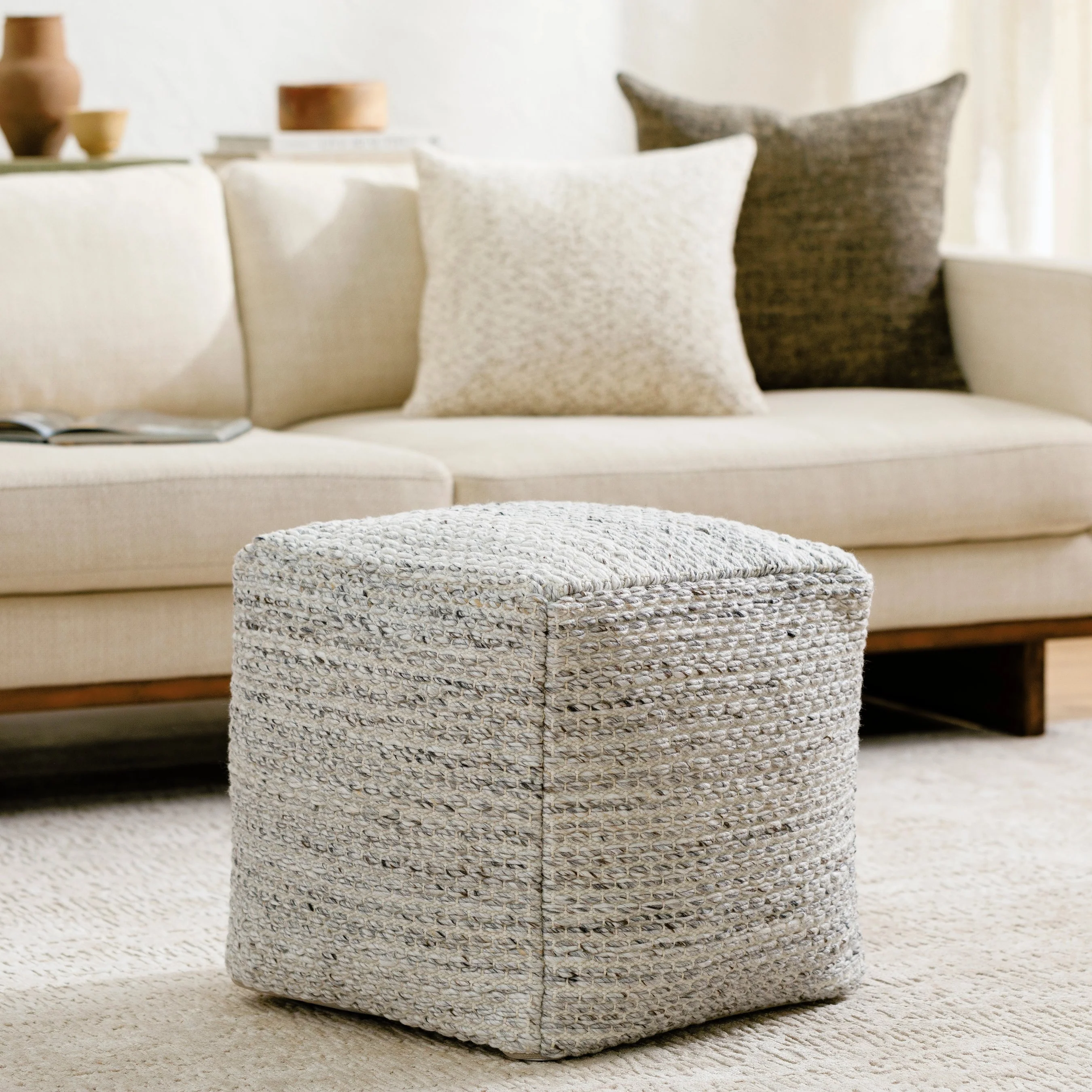 Averill Indoor/Outdoor Pouf - Image 3