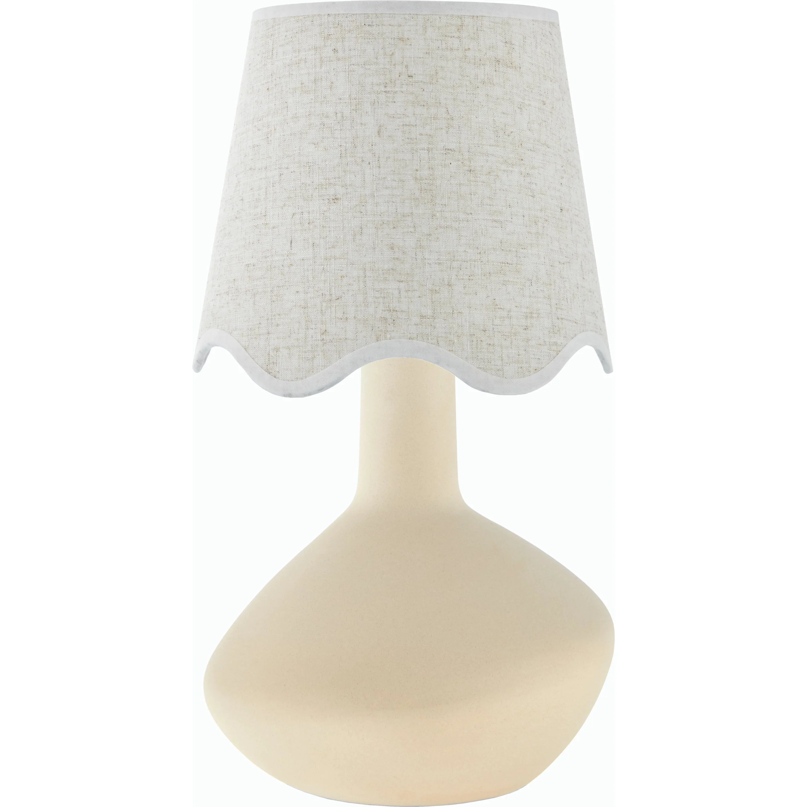 Aviara Table Lamp with White Linen Shade