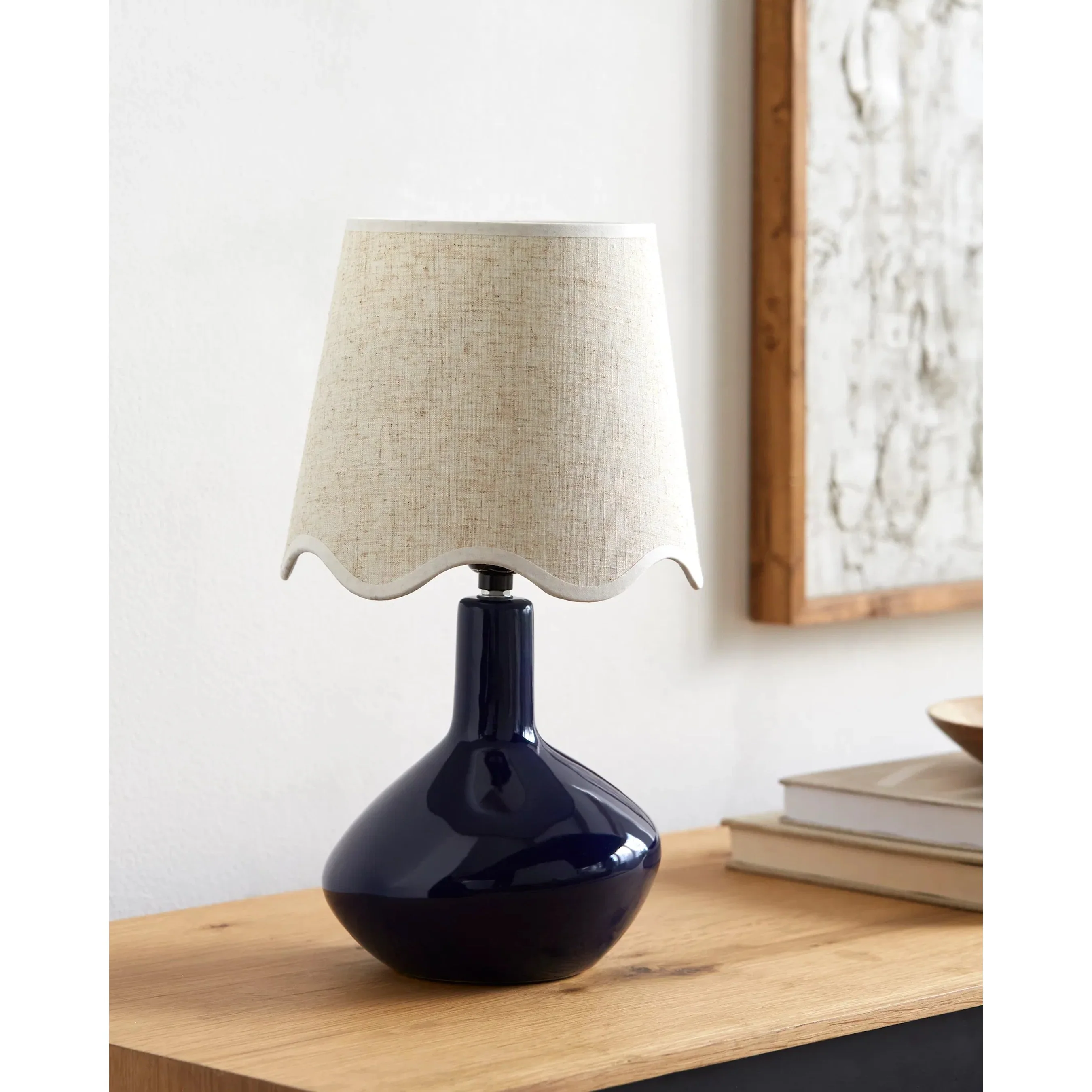 Aviara Table Lamp with White Linen Shade - Image 15