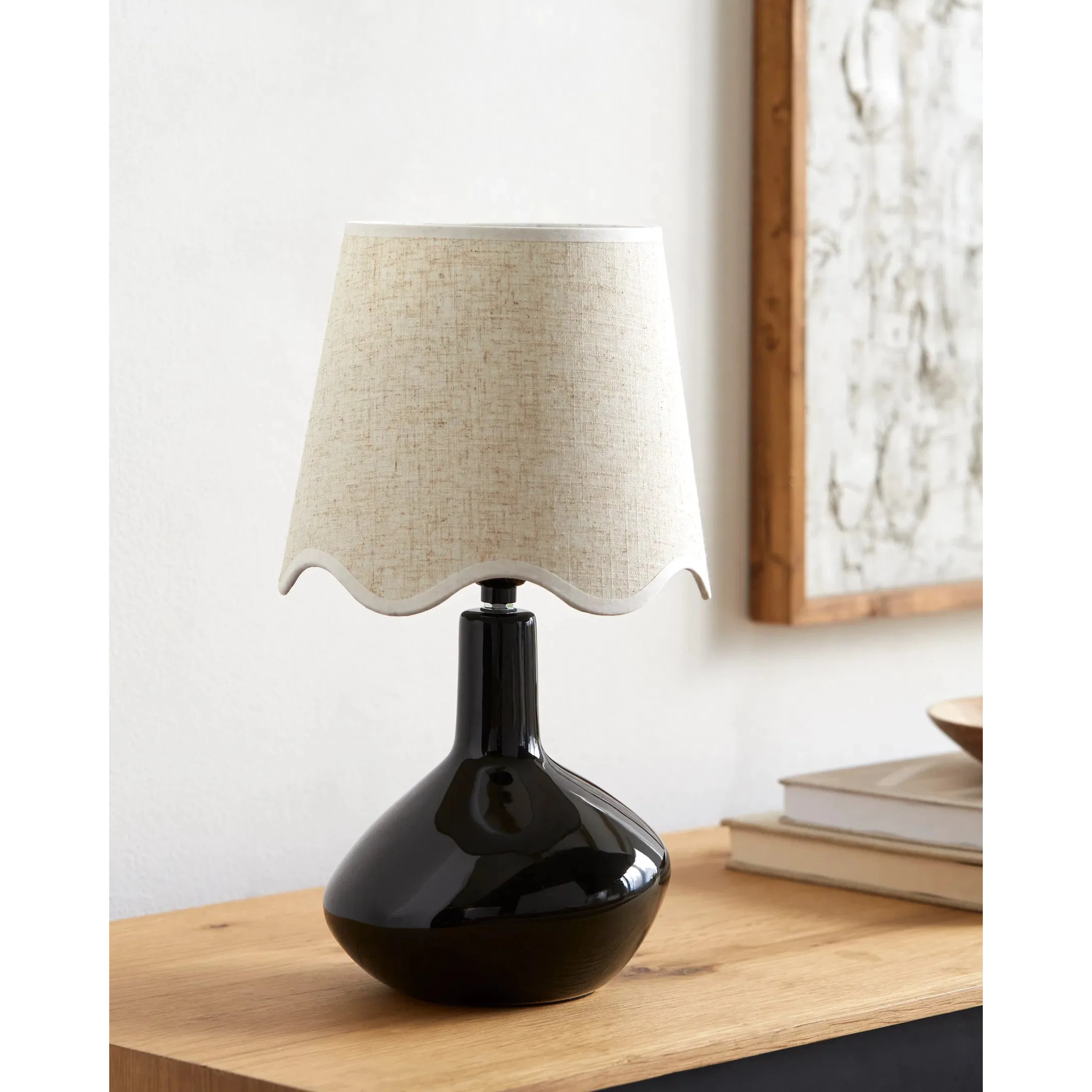 Aviara Table Lamp with White Linen Shade - Image 17
