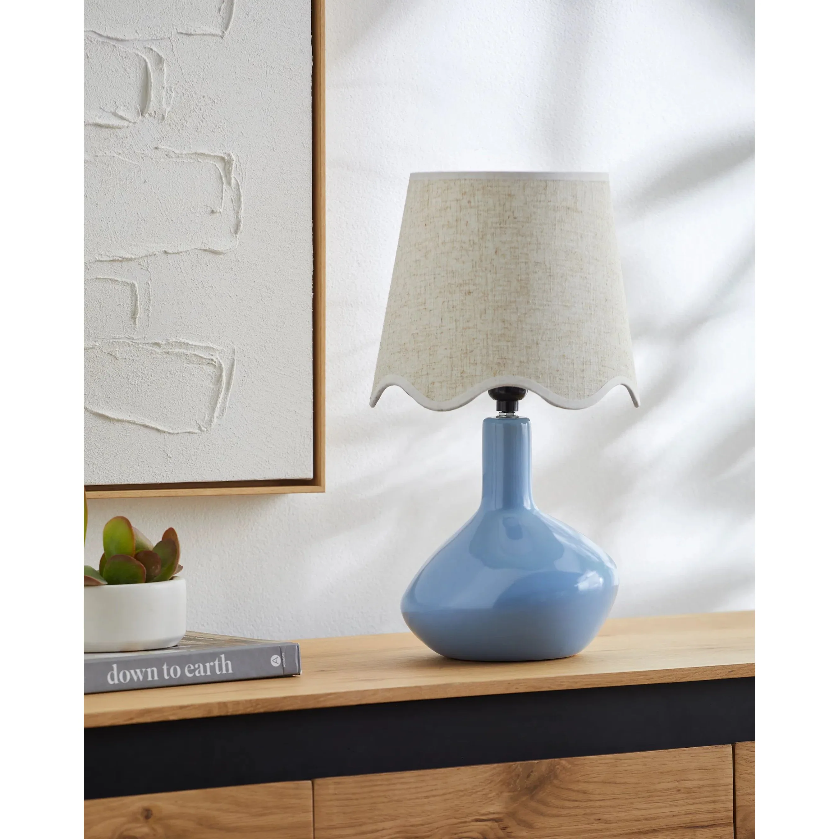 Aviara Table Lamp with White Linen Shade - Image 18