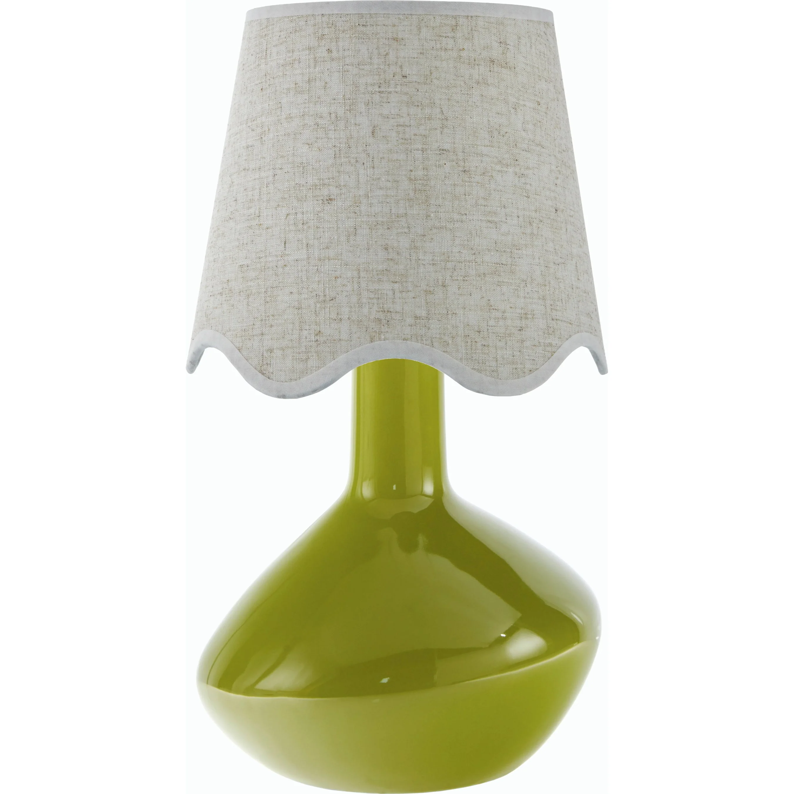 Aviara Table Lamp with White Linen Shade - Image 3