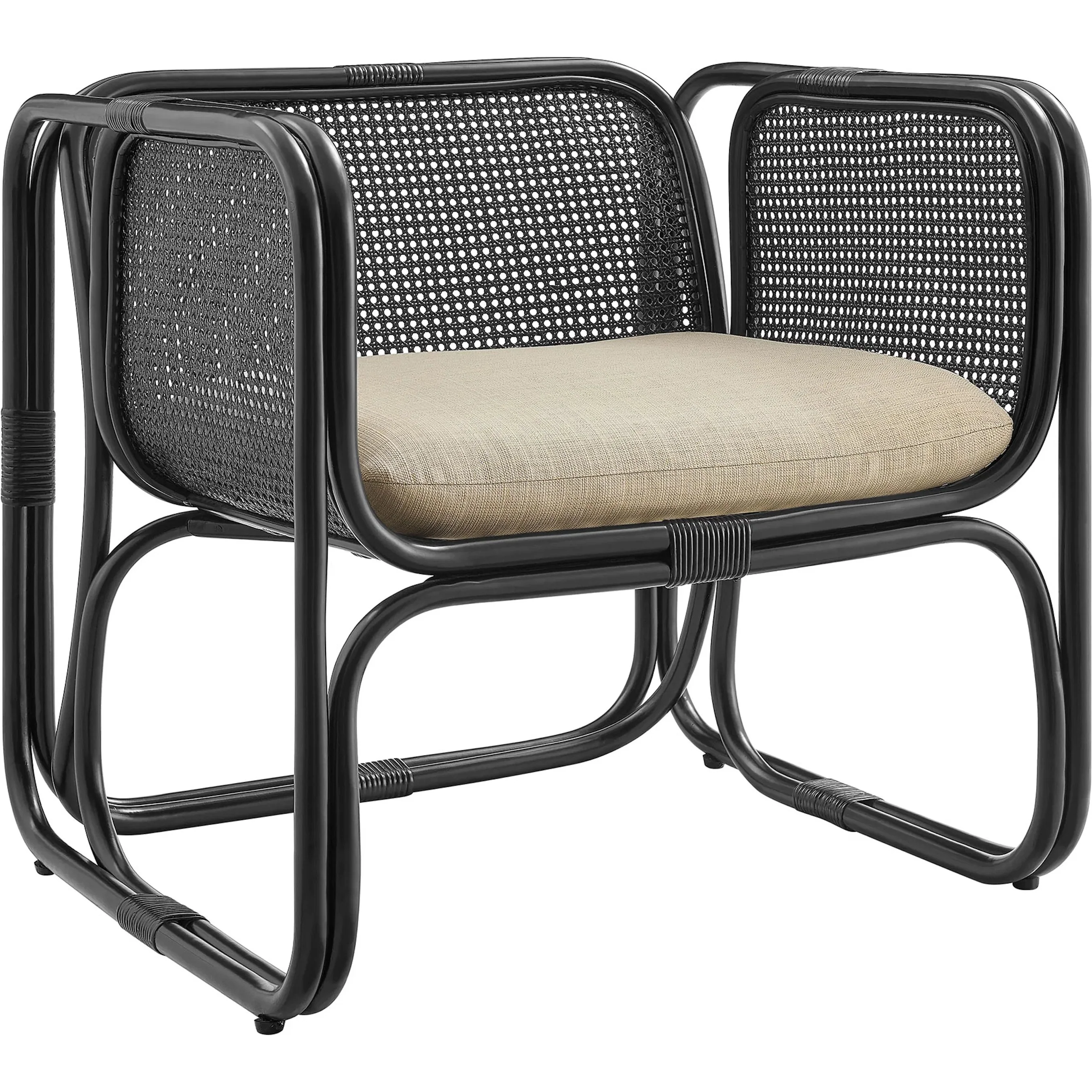 Avon Natural Rattan Accent Armchair