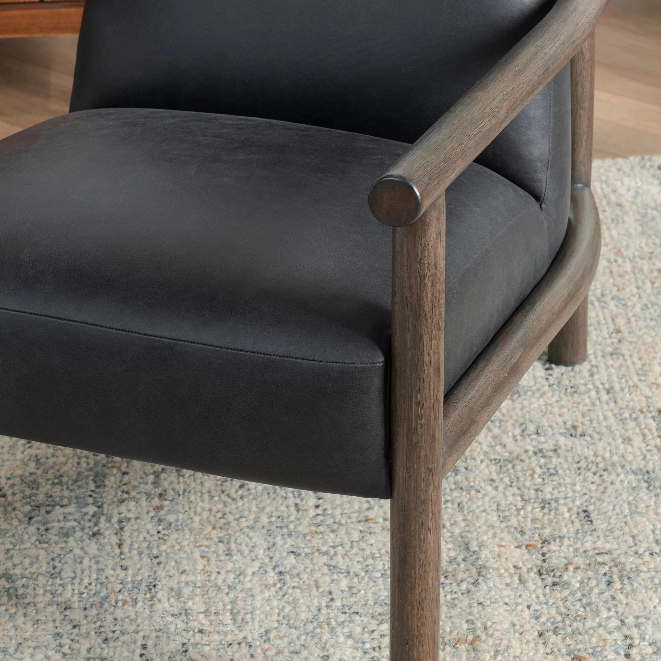 Azoria Leather Accent Chair - Image 17