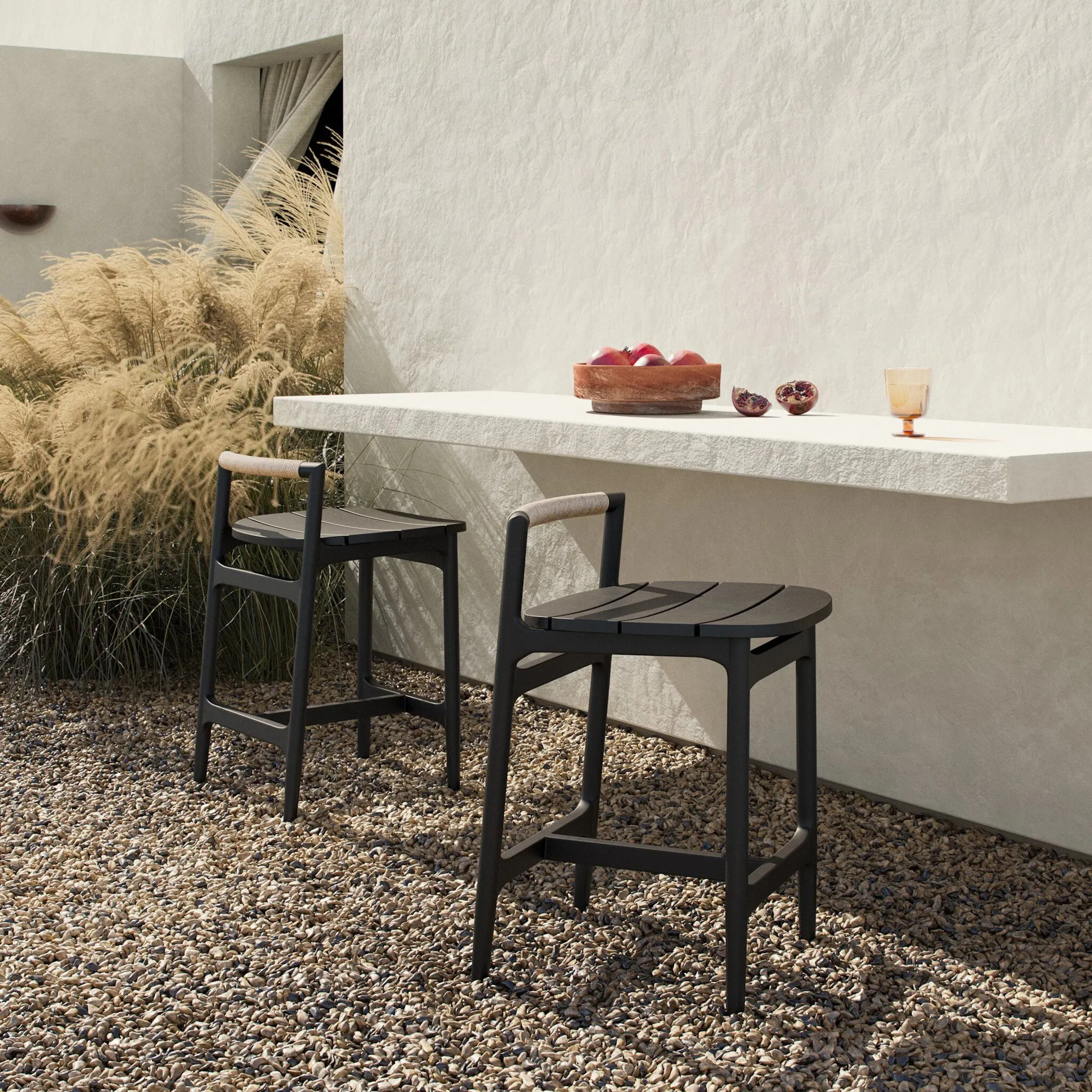 Baden Outdoor Metal Counter Stool - Image 11