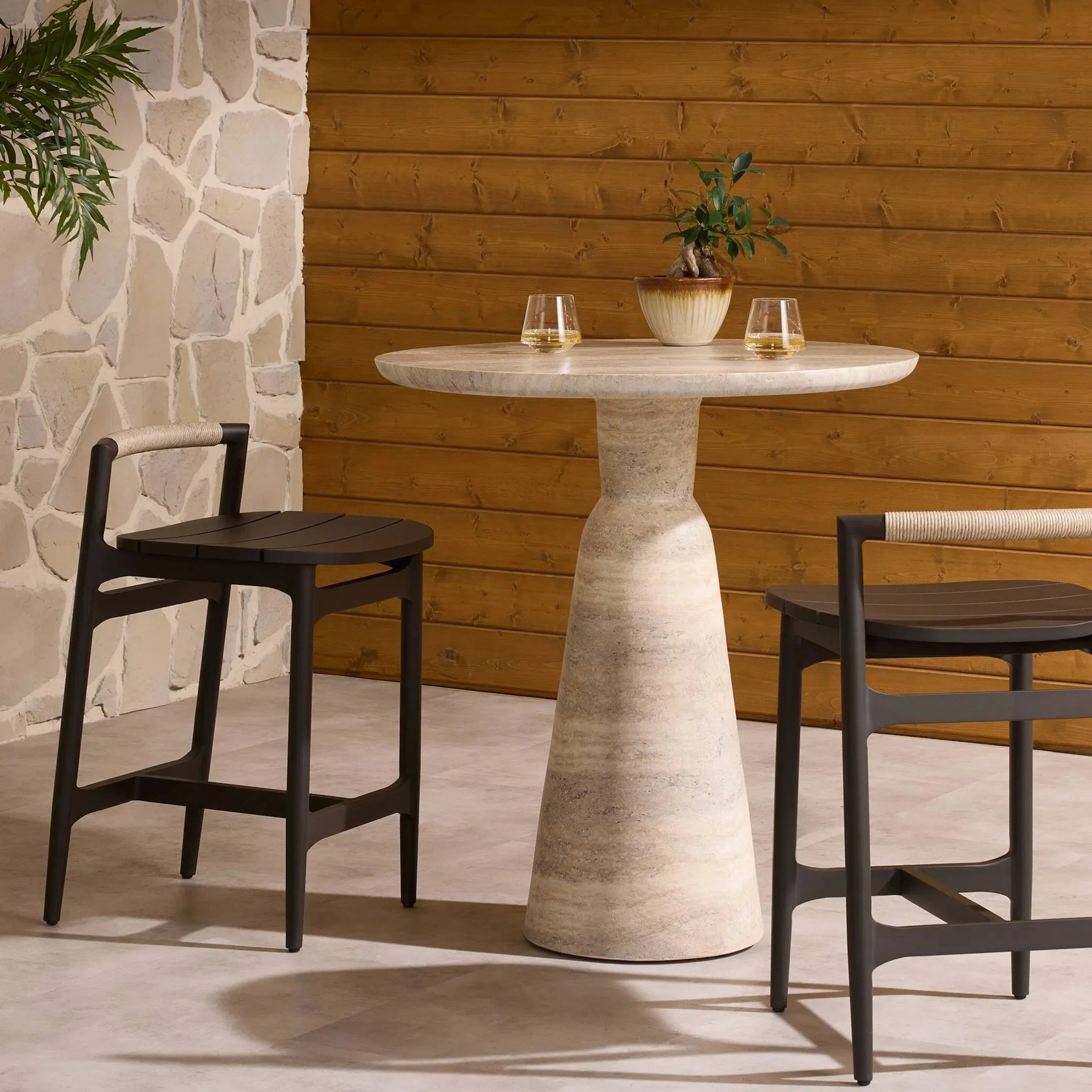 Baden Outdoor Metal Counter Stool - Image 12