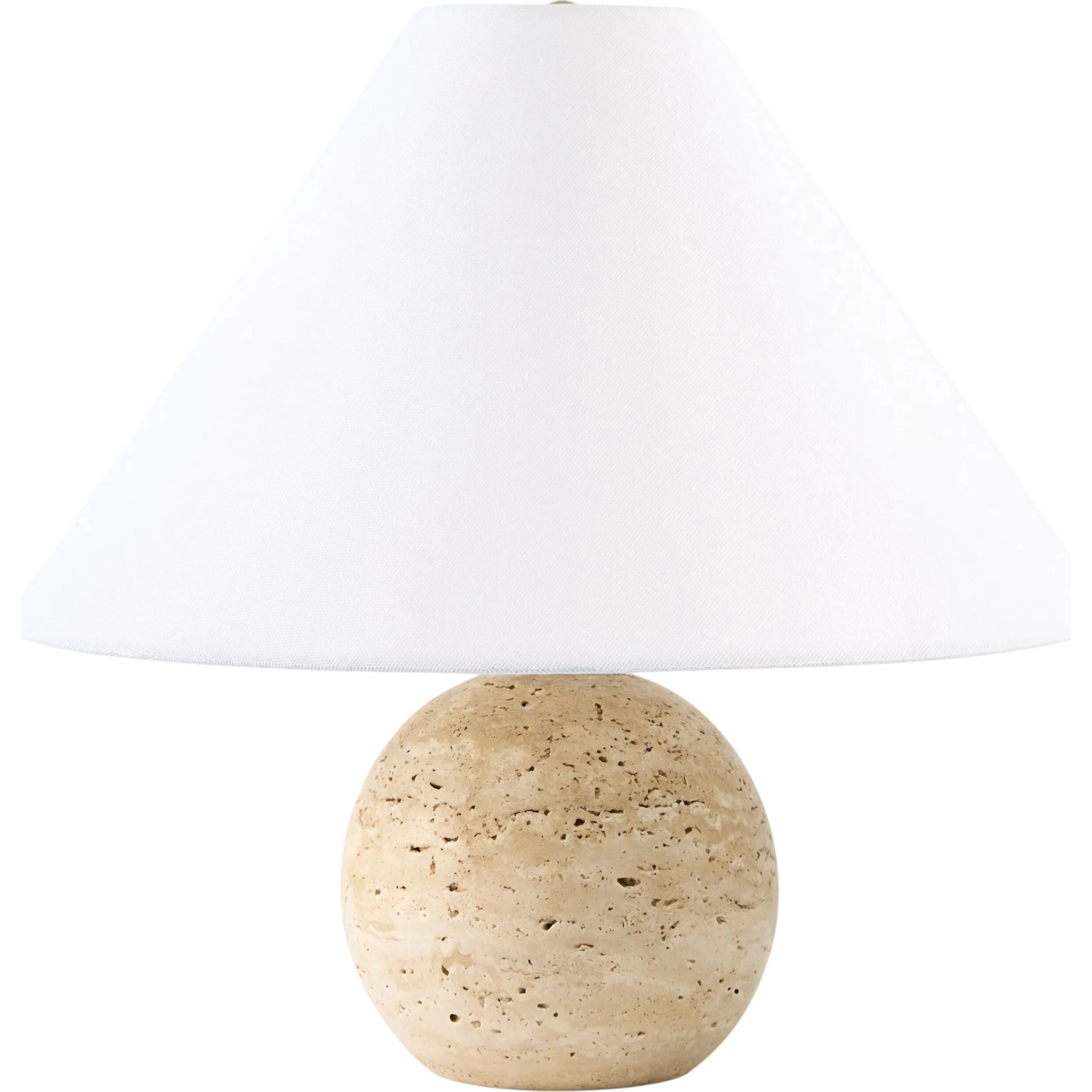 Bajo Natural Travertine Accent Table Lamp