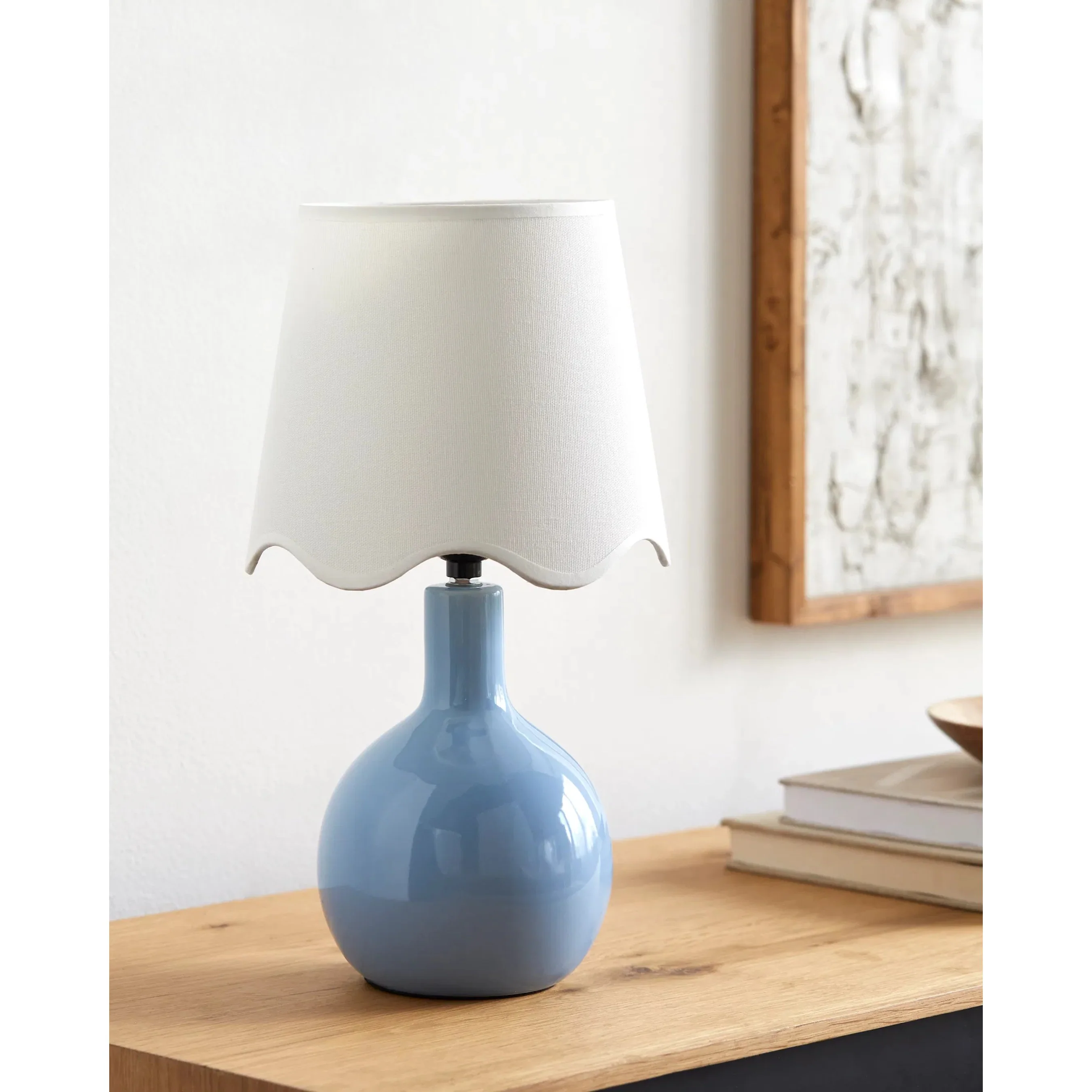 Balbao Round Table Lamp with Linen Shade - Image 15