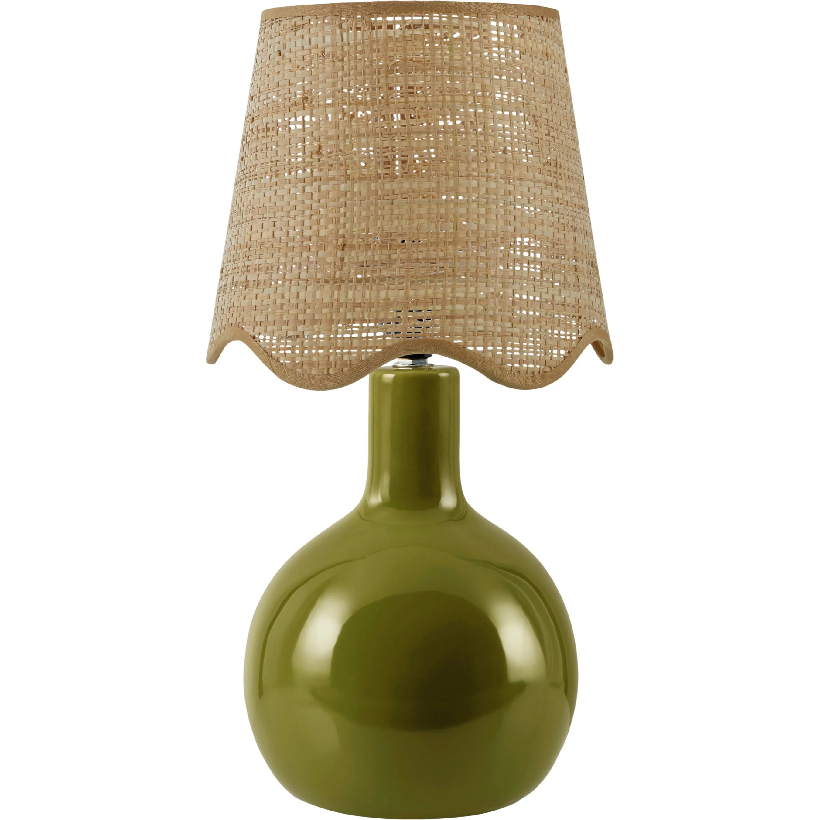 Balbao Round Table Lamp with Rattan Shade - Image 5