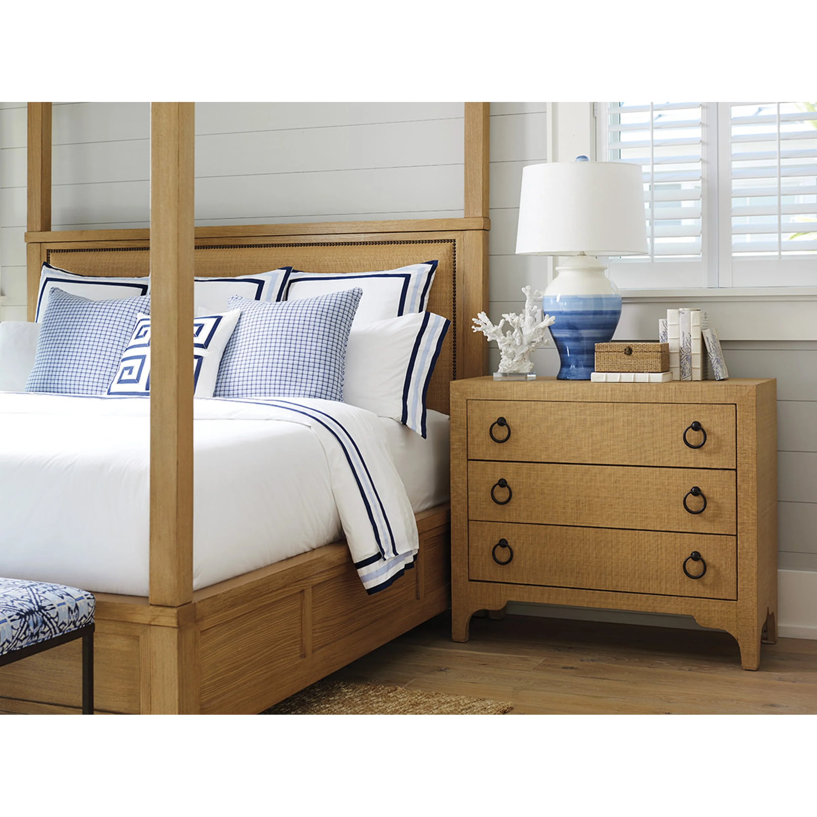 Balboa Island Raffia Hall Chest - Image 5