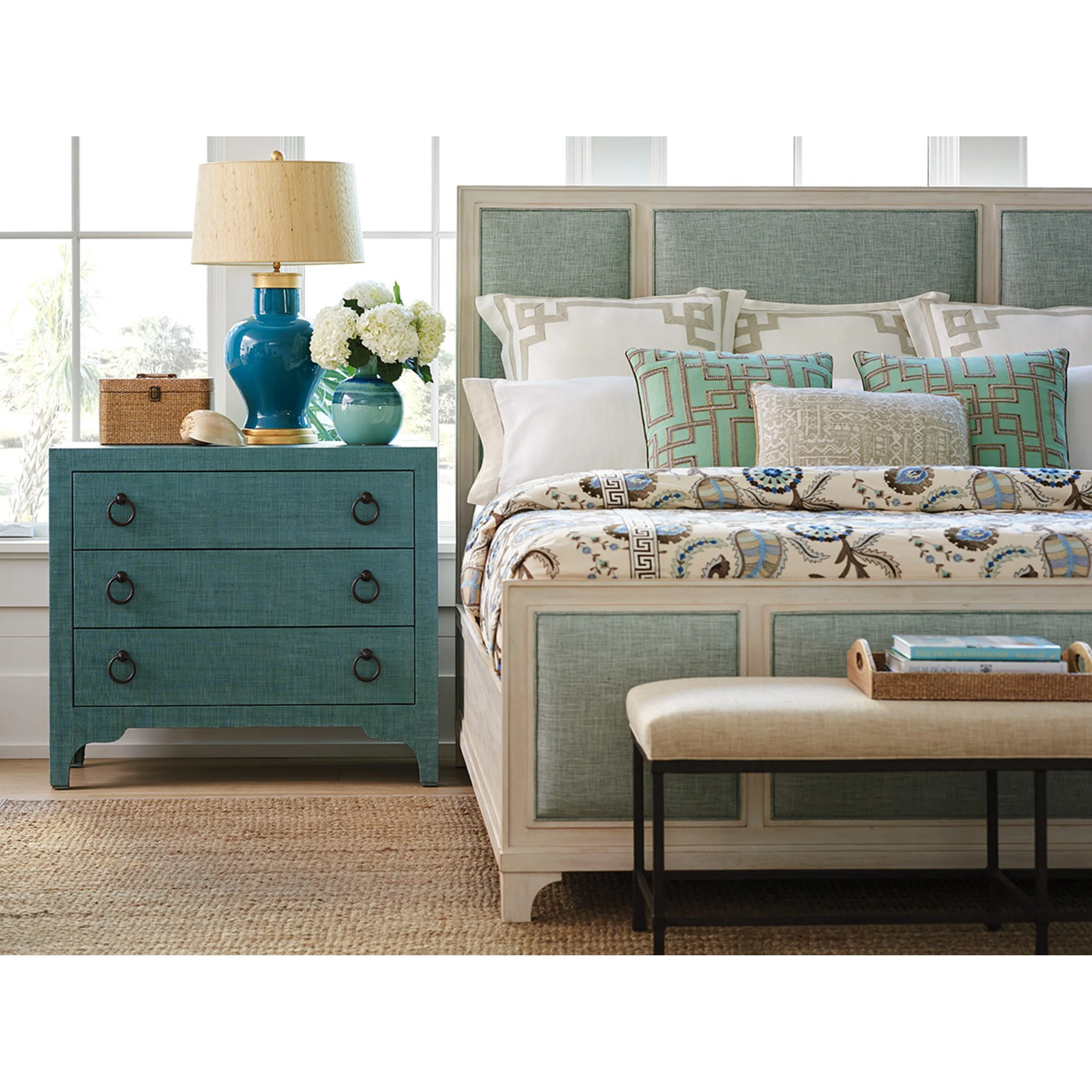 Balboa Island Raffia Hall Chest - Image 7