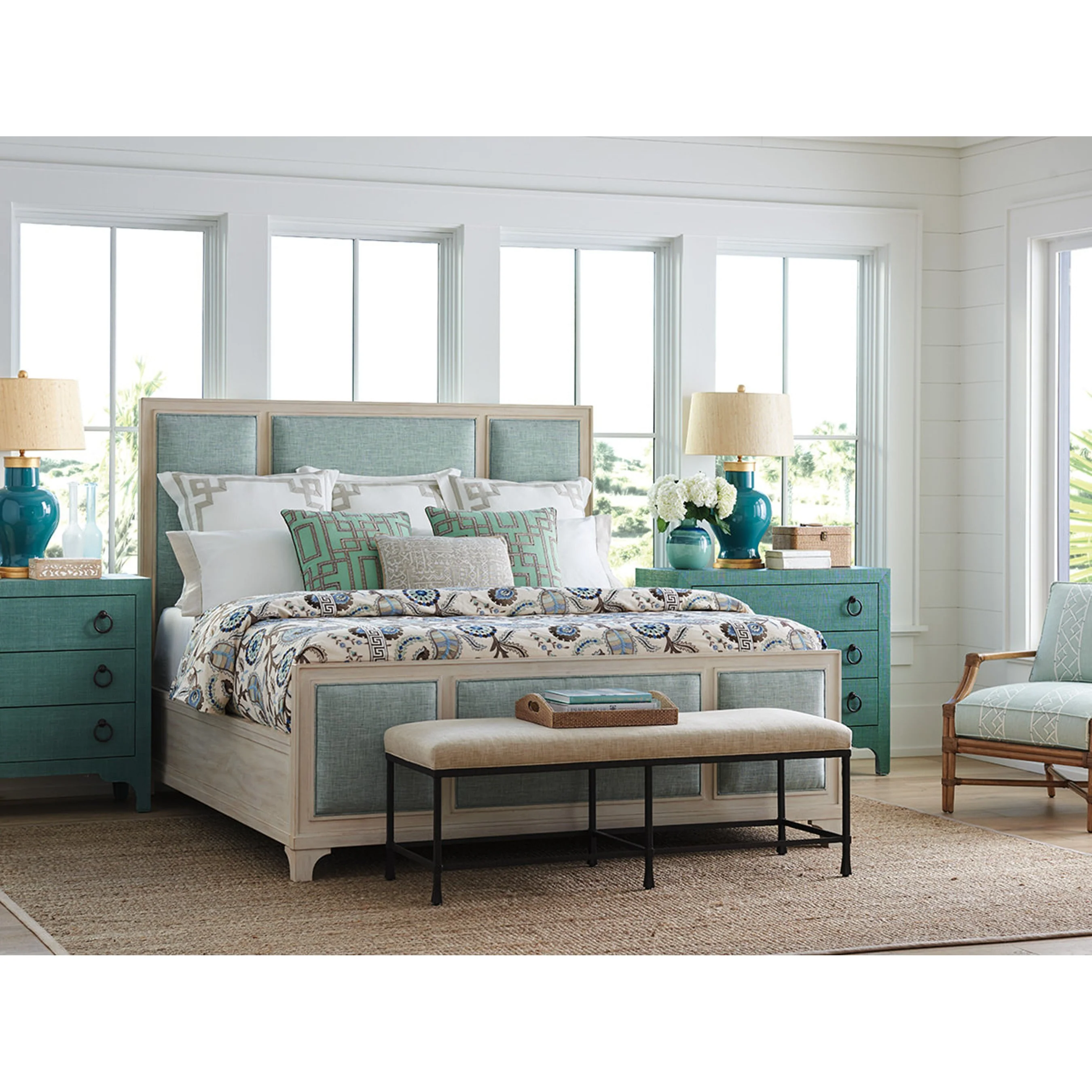 Balboa Island Raffia Hall Chest - Image 9