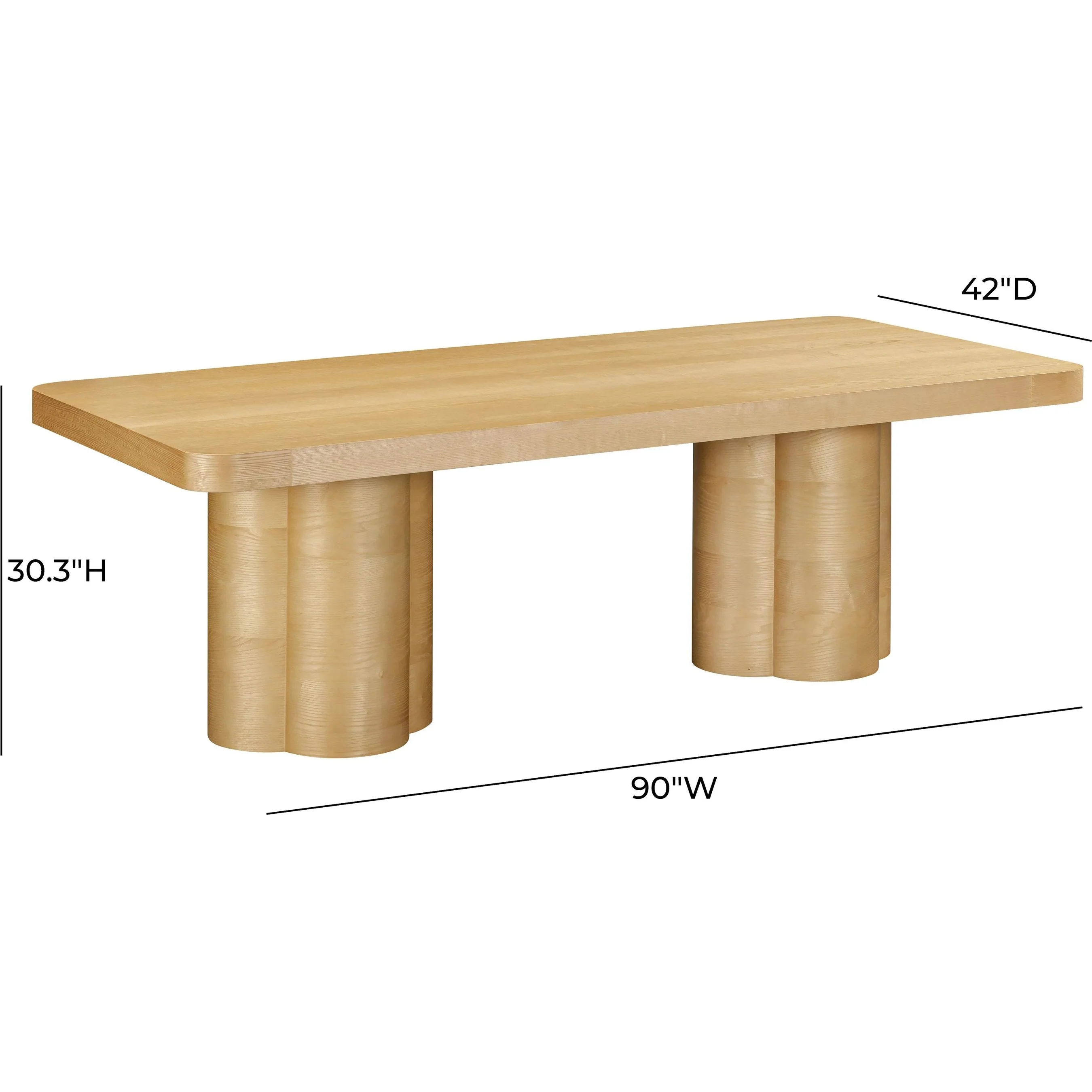Bambi Ash Dining Table - Image 6