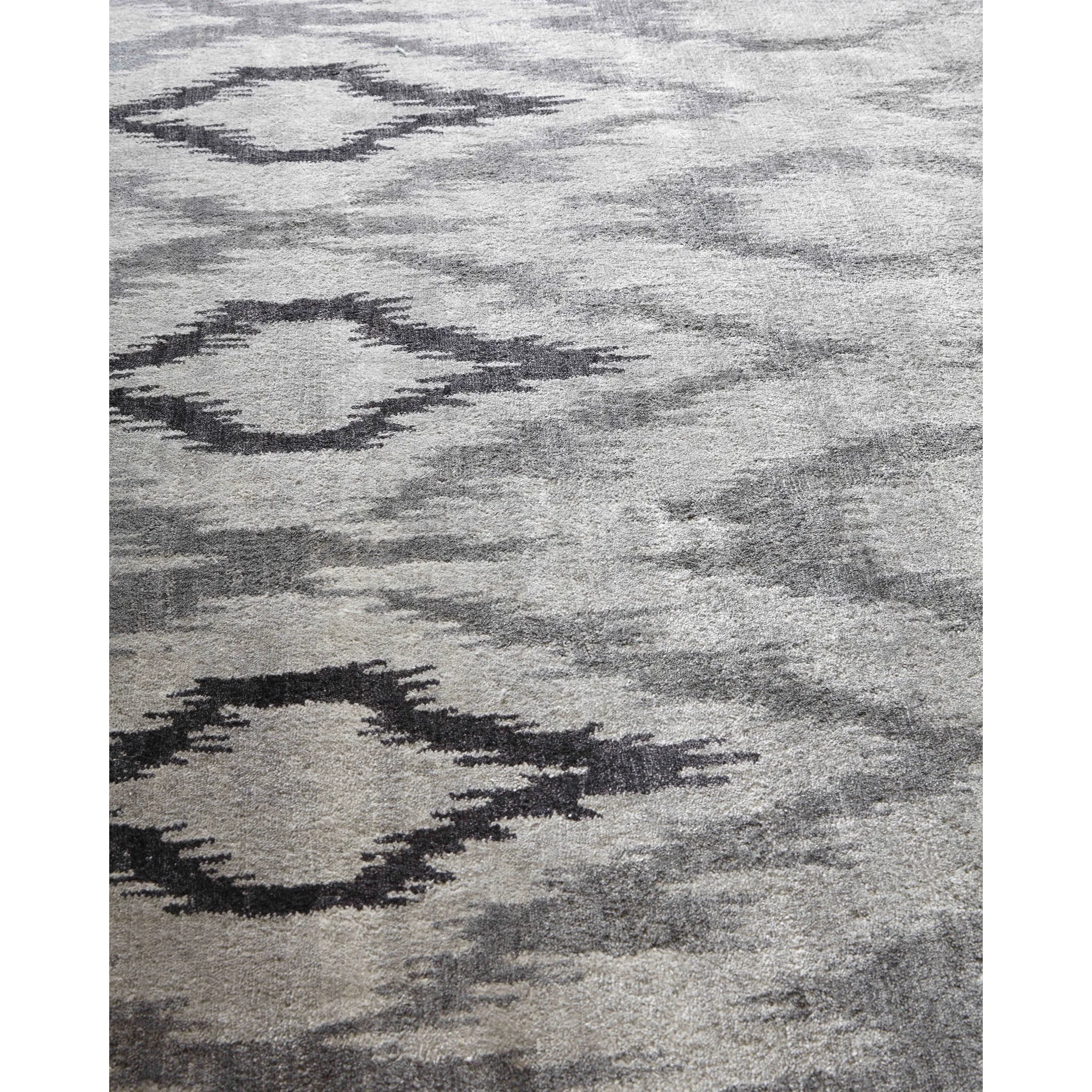 Bamboo Geometric Silk Rug - Image 3