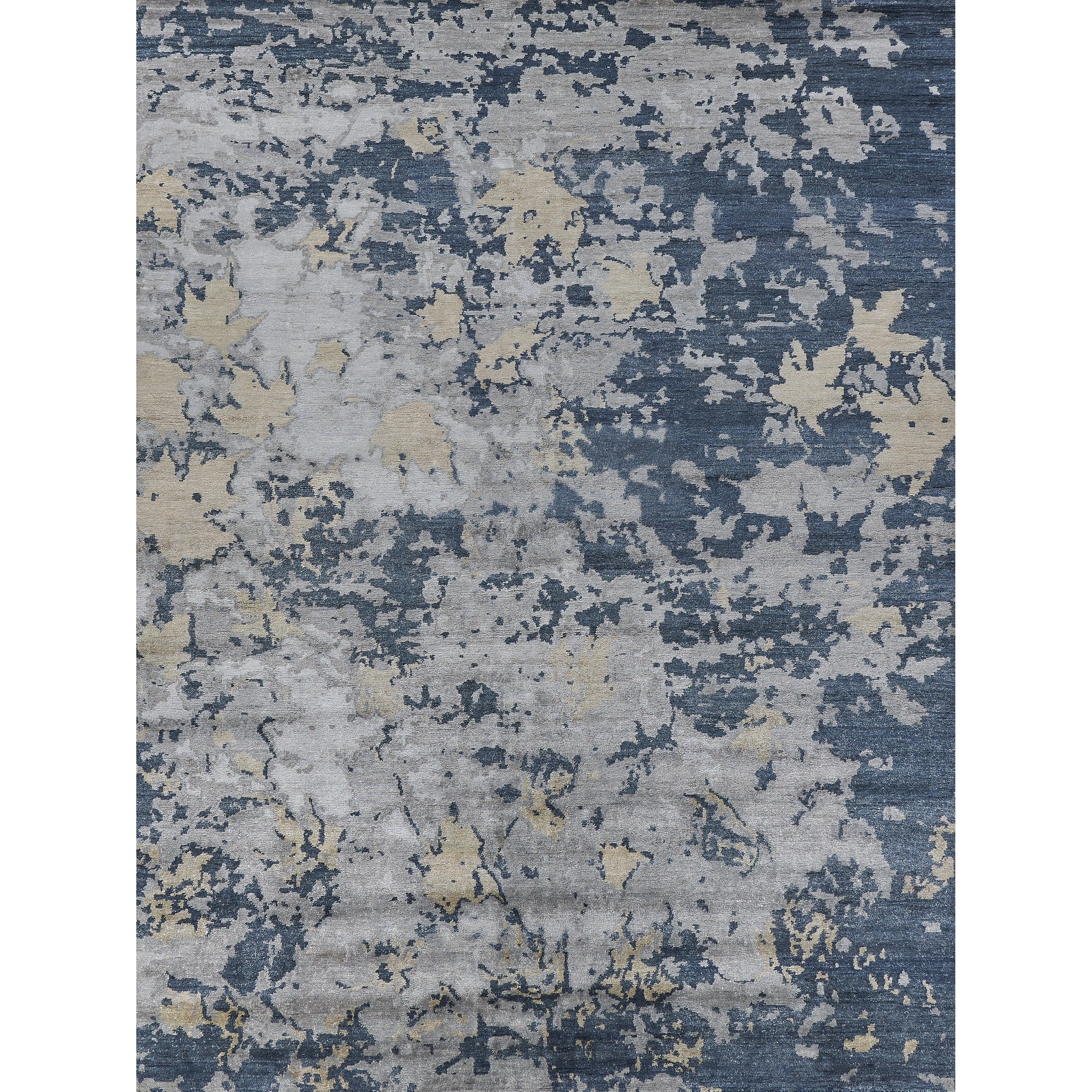Bamboo Pattern Silk Rug