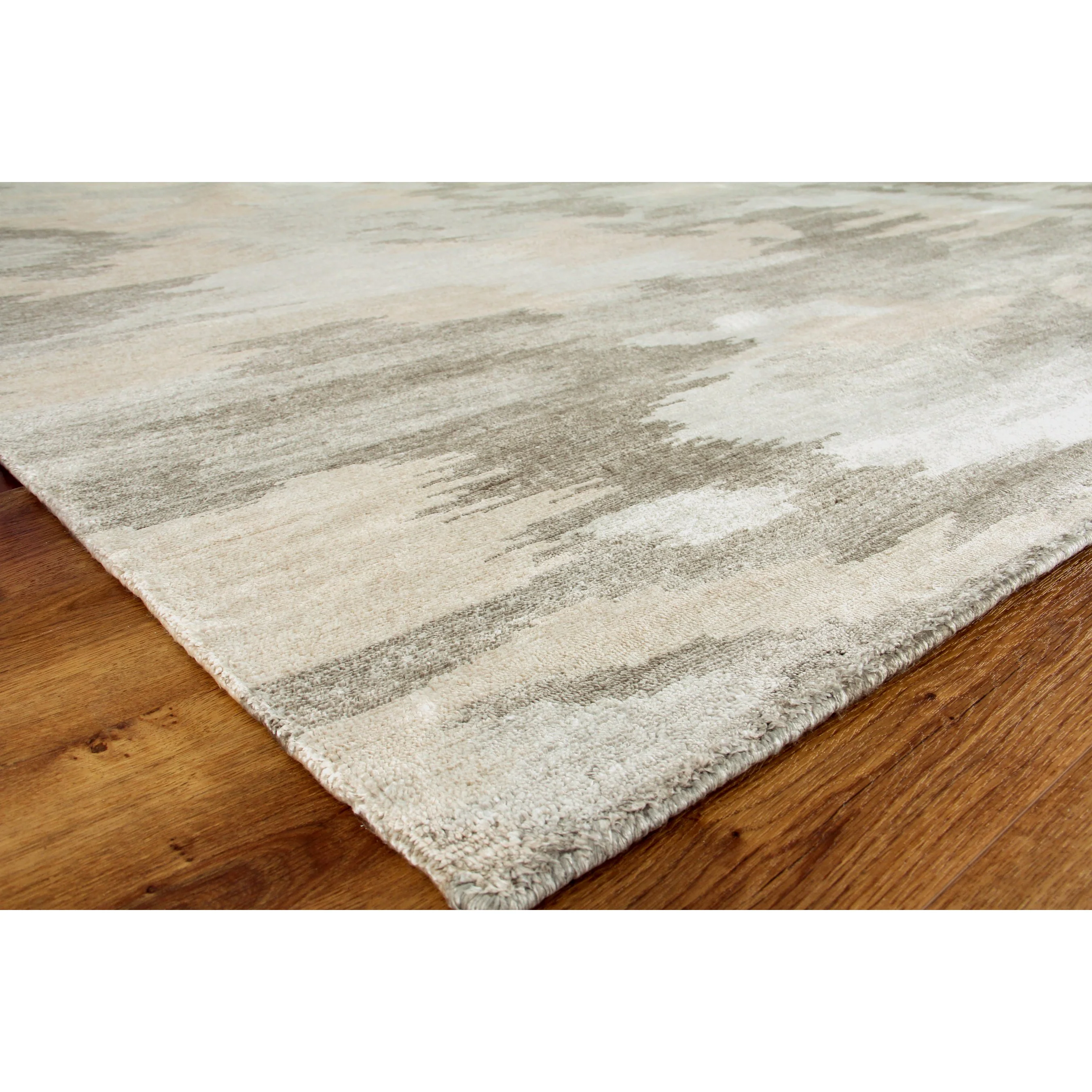 Bamboo Silk Rug - Light Silver, Gray - Image 2