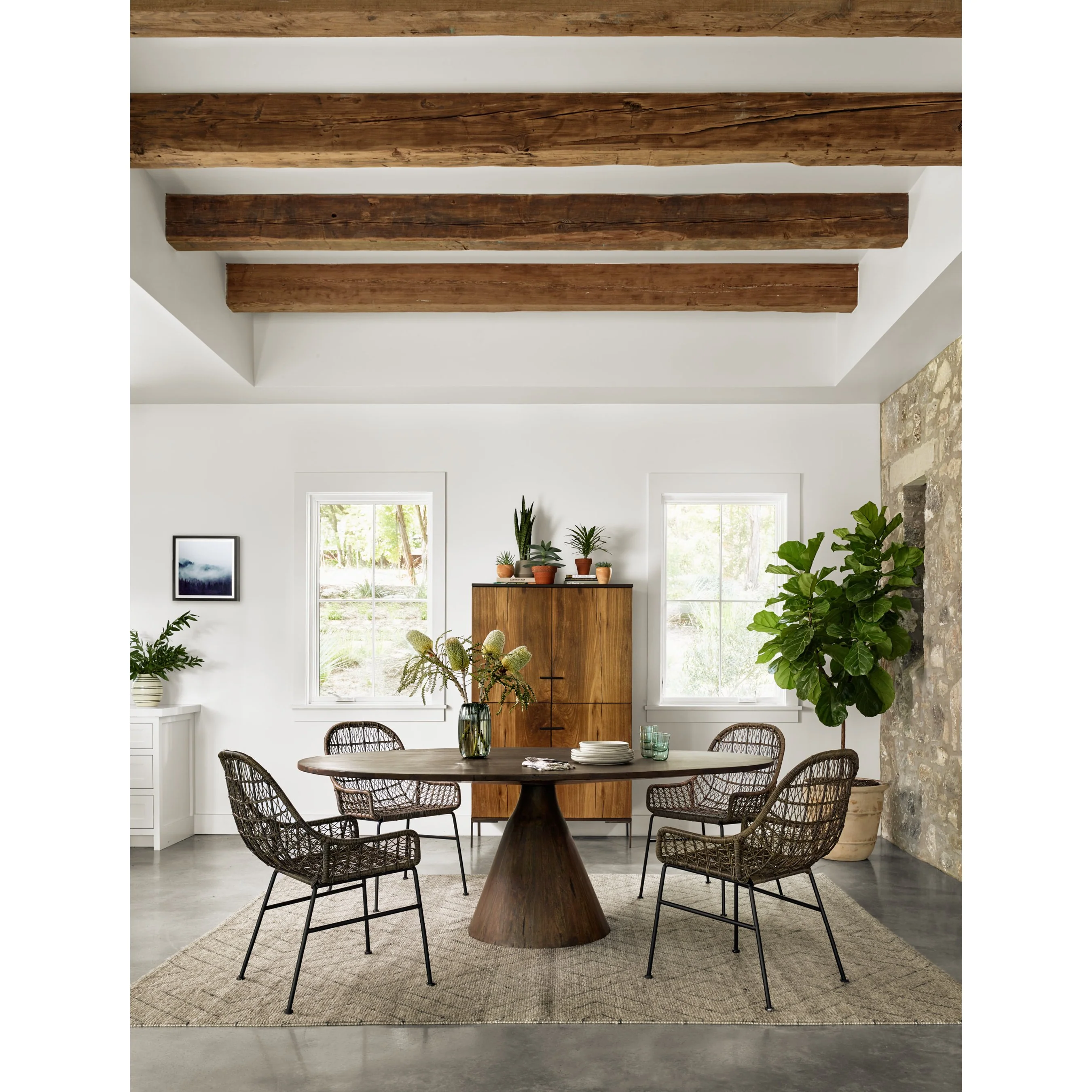 Bandera Outdoor Woven Dining Chair - Image 34