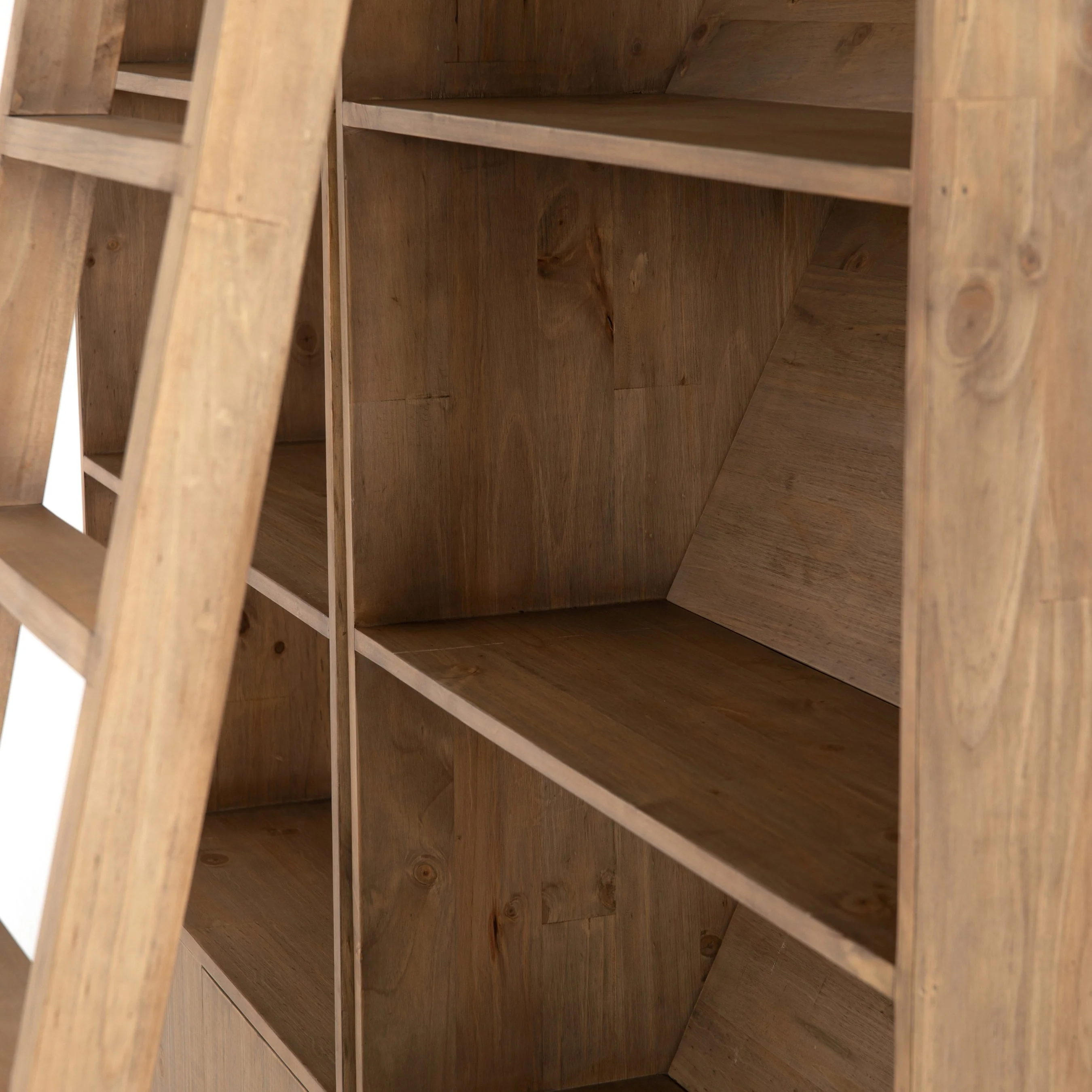 Bane Double Bookshelf with Ladder - Image 14