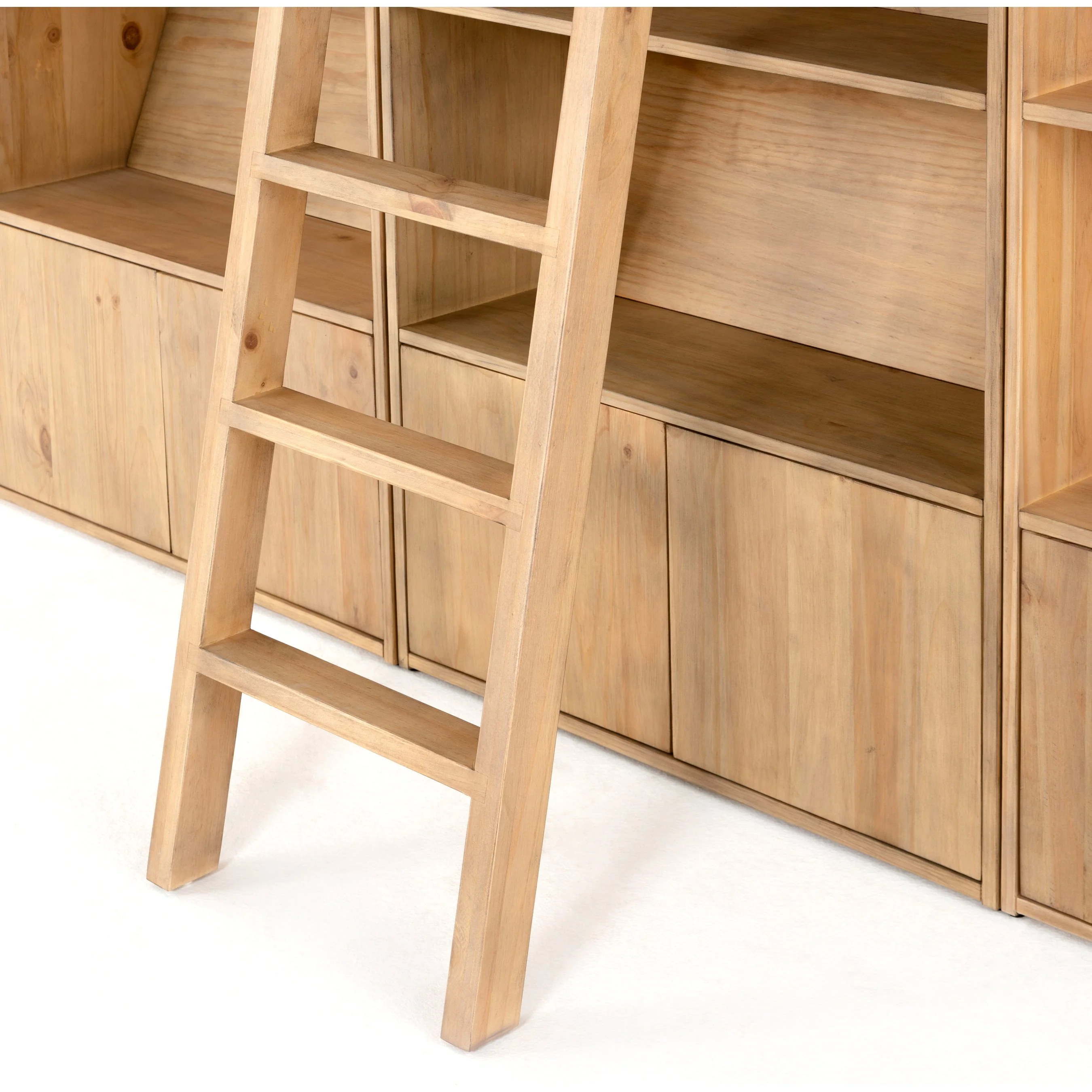 Bane Triple Bookshelf with Ladder - Image 7