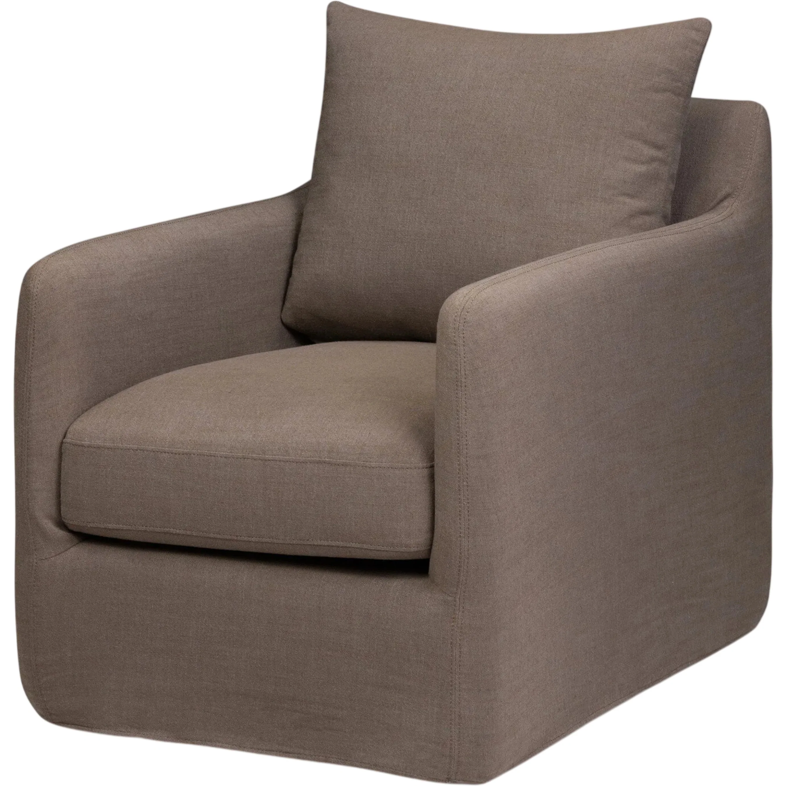 Banks Slipcover Swivel Chair