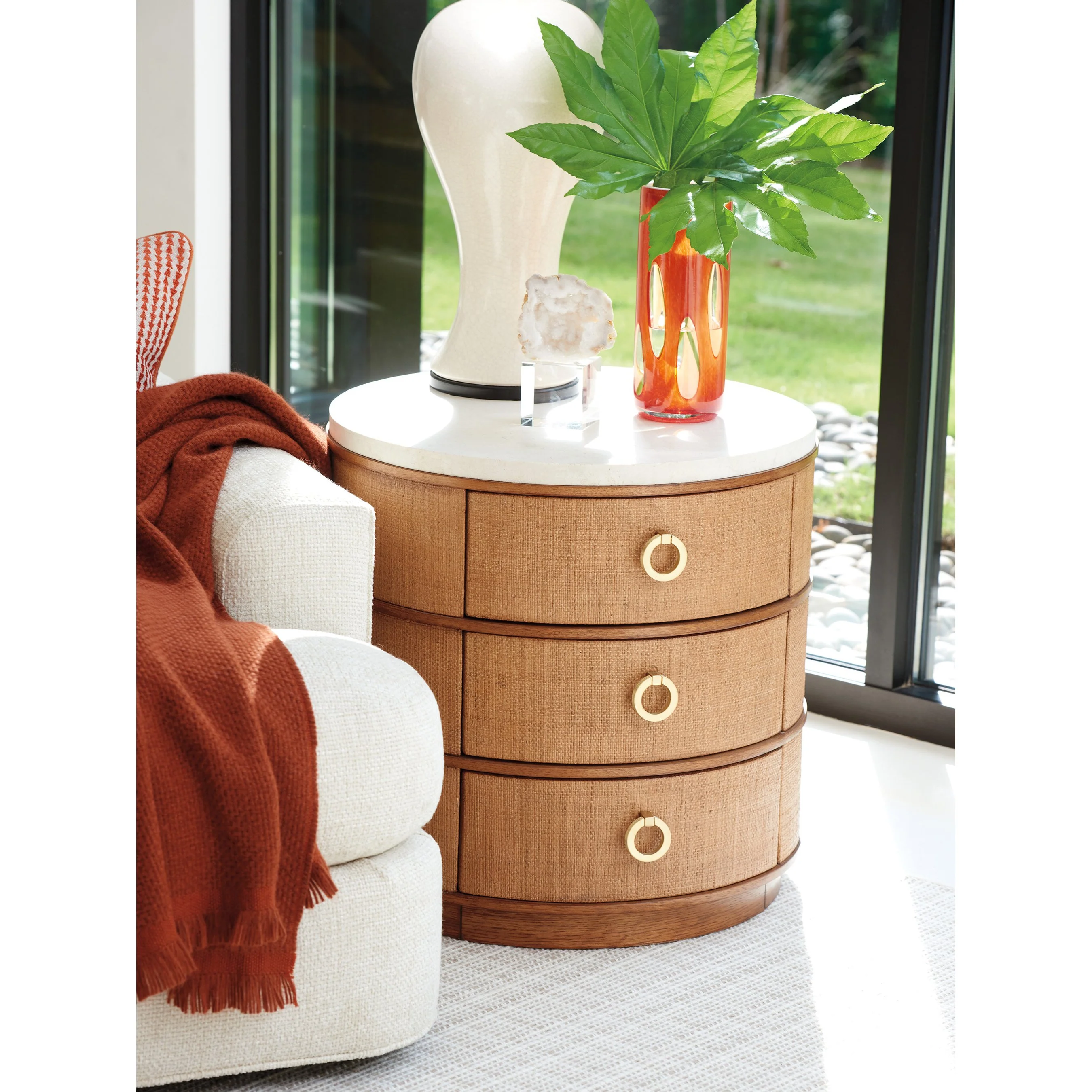 Banning Raffia Lamp Table - Image 4