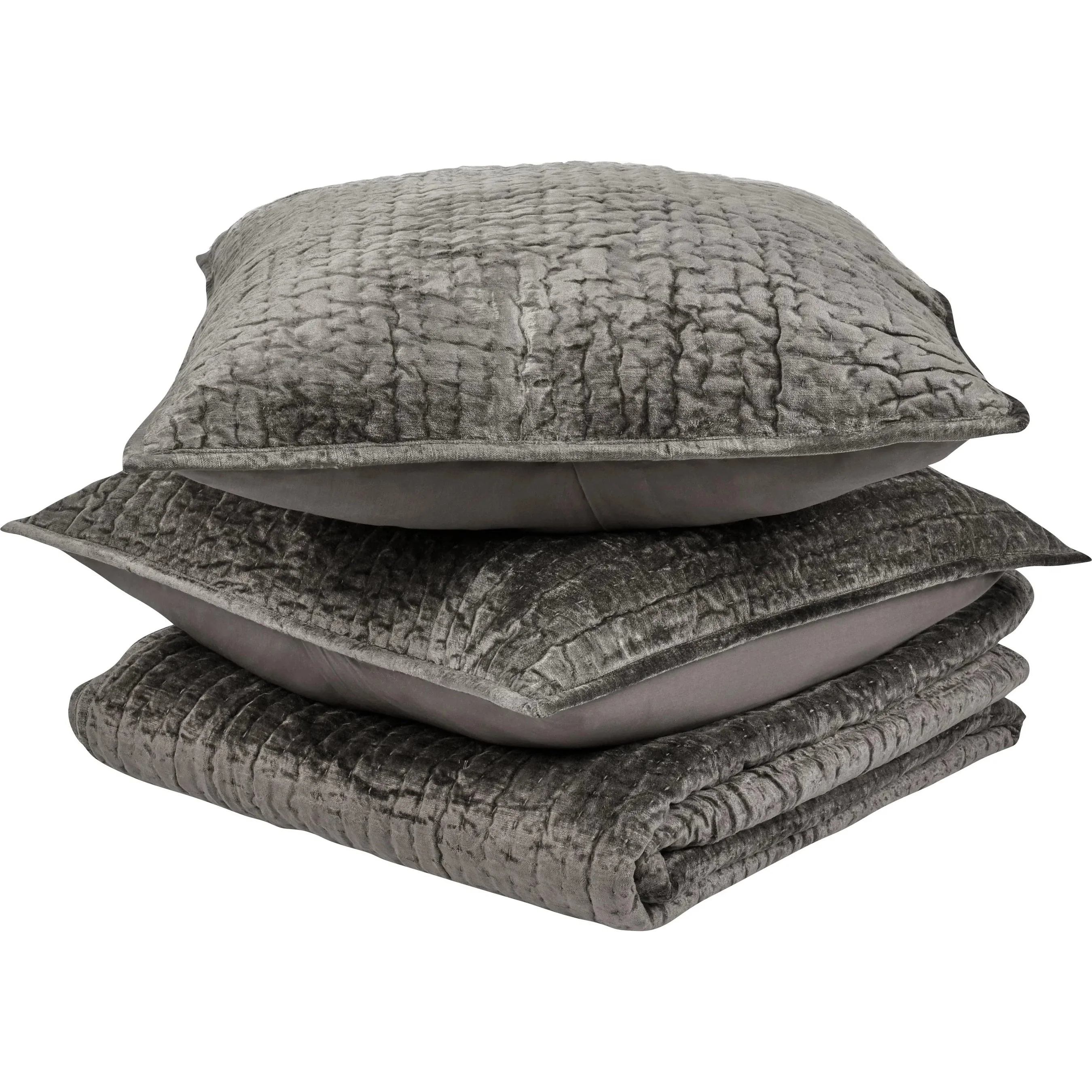 Bari 3-Piece Velvet Rayon Quilt Set - Image 3