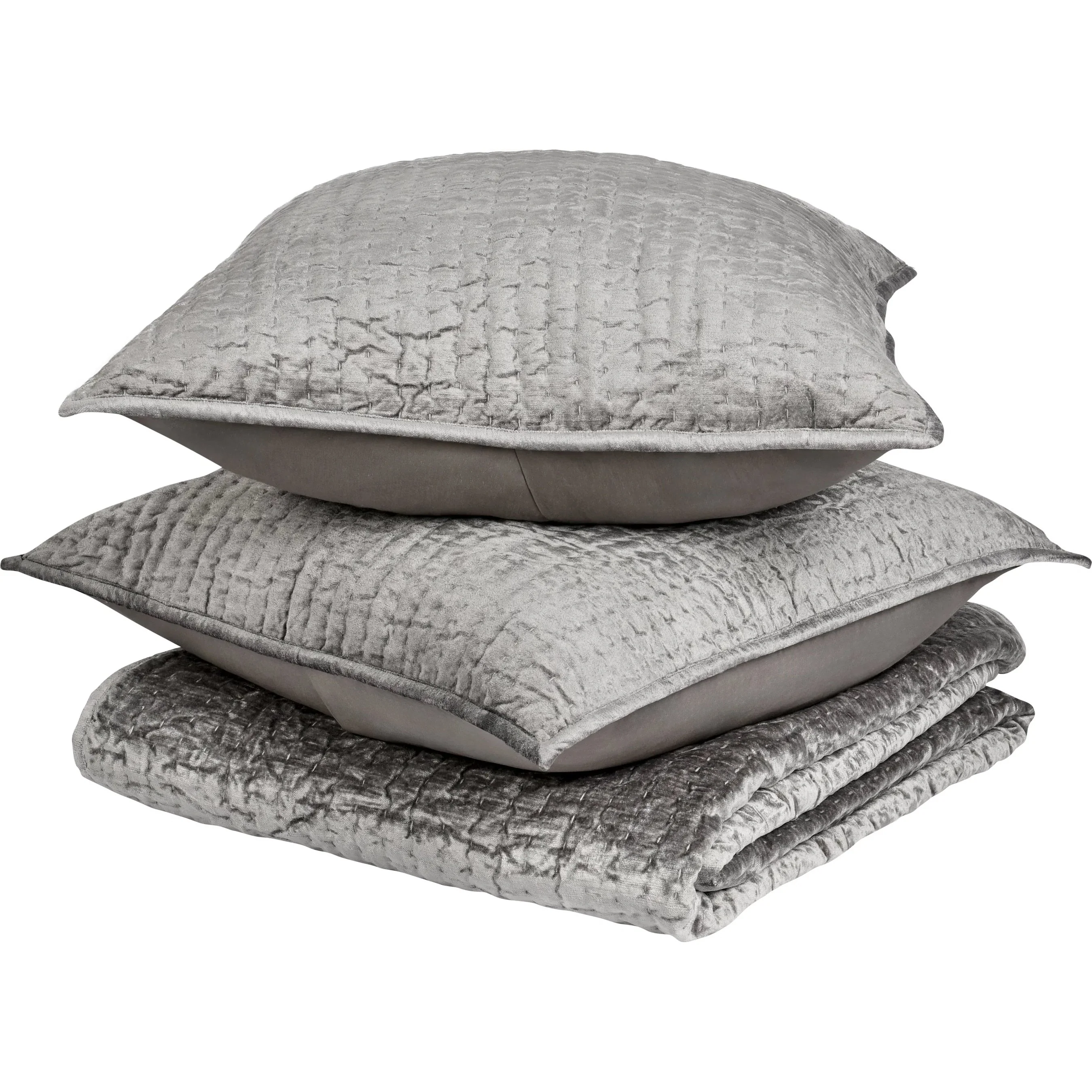 Bari 3-Piece Velvet Rayon Quilt Set - Image 4