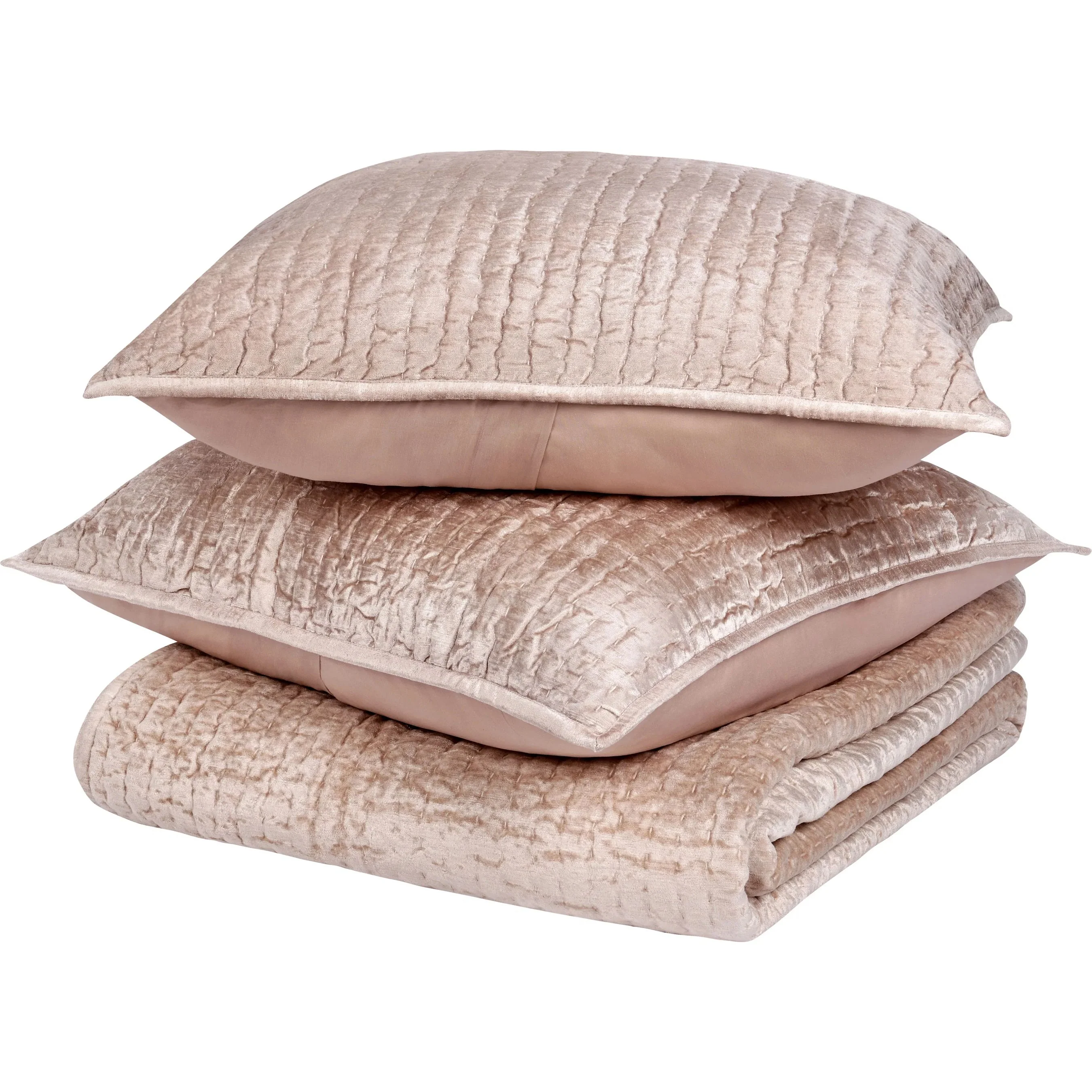 Bari 3-Piece Velvet Rayon Quilt Set - Image 7