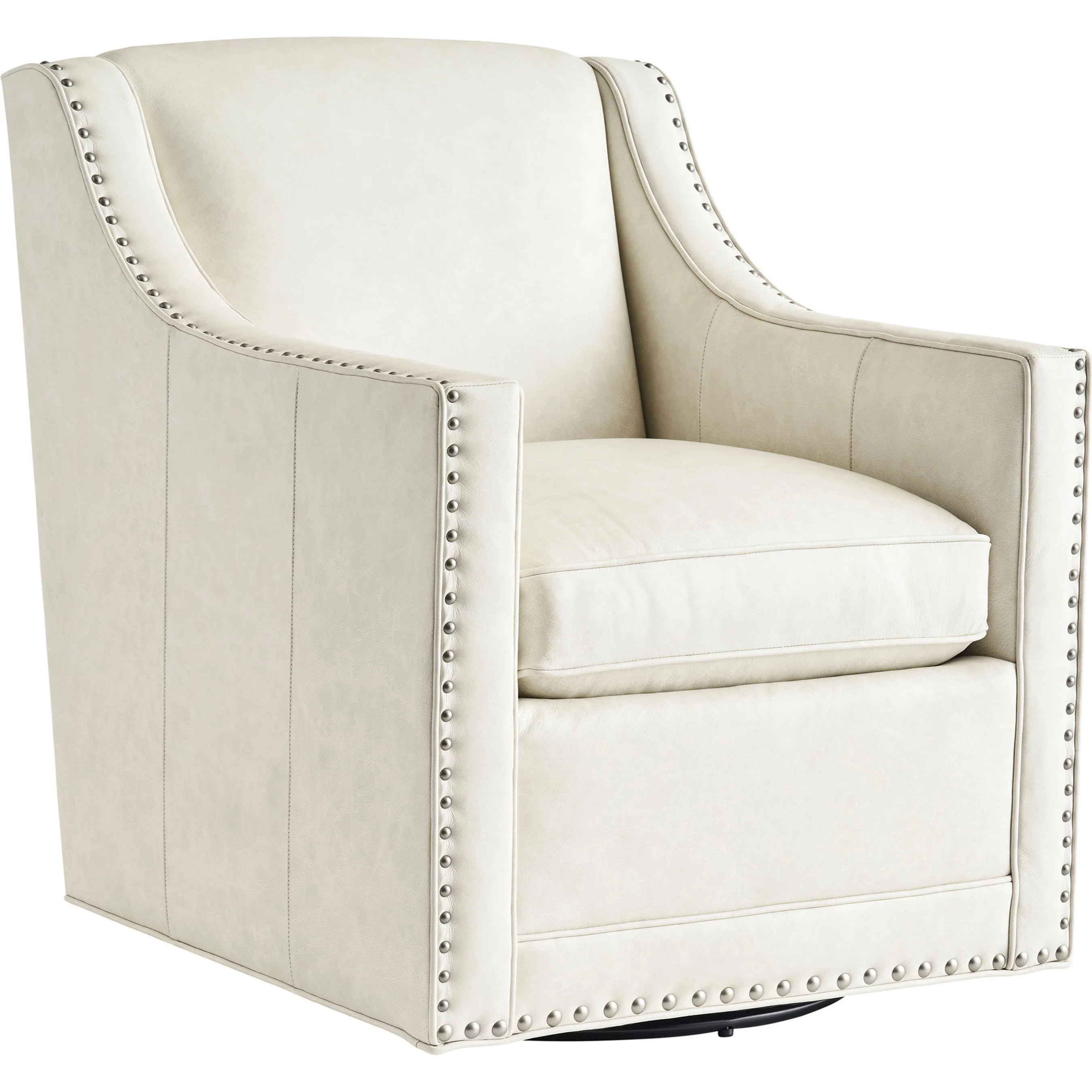 Barrier Leather Swivel Chair - Image 2