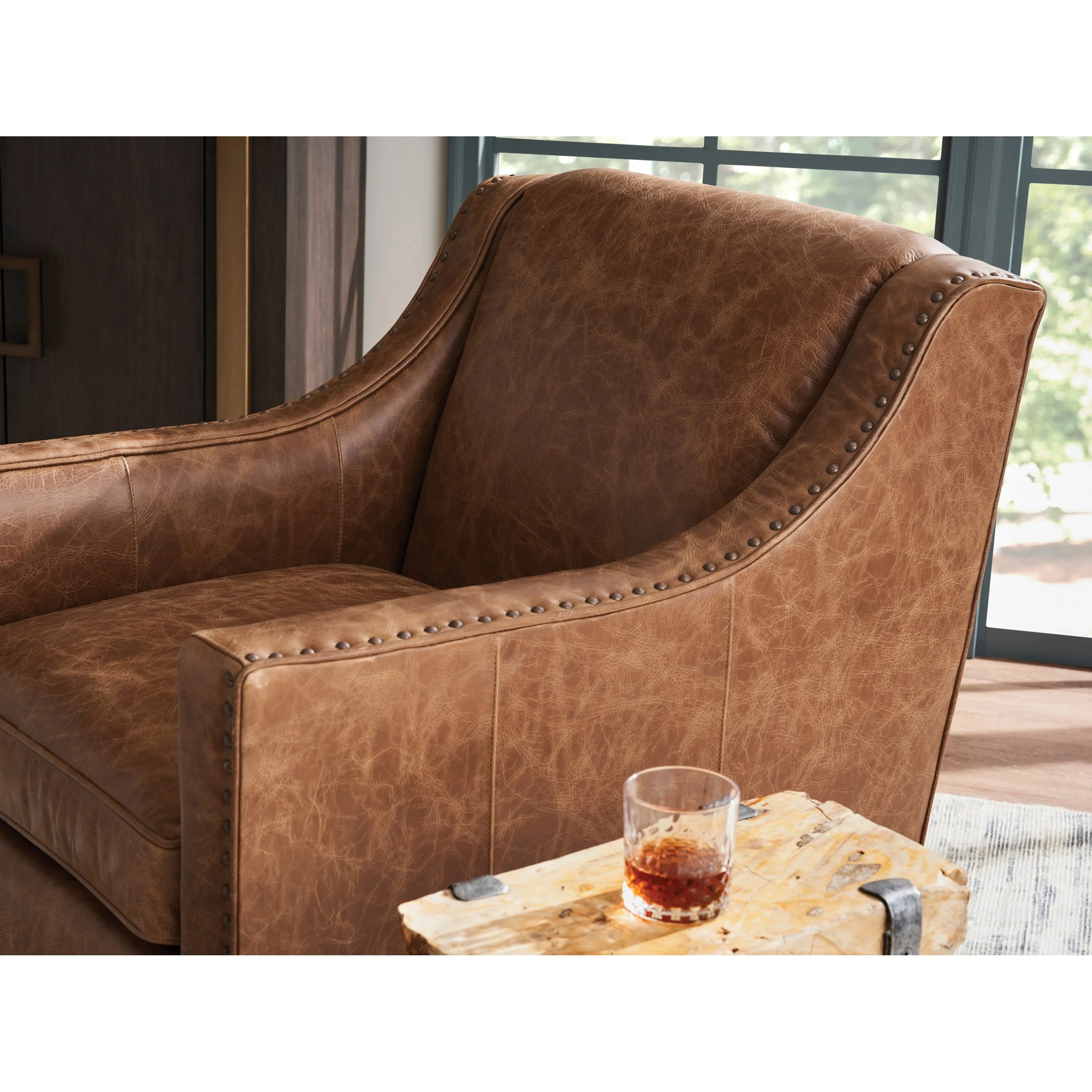 Barrier Leather Swivel Chair - Image 5